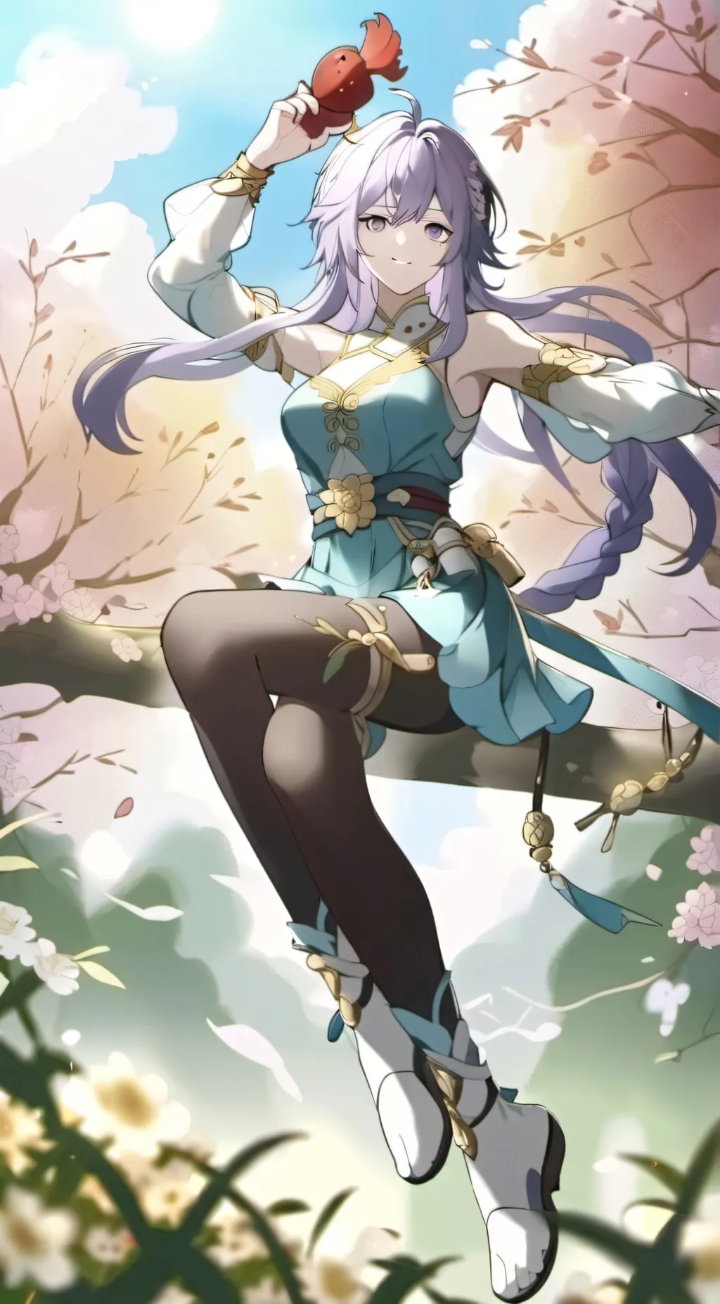 ai character: Aurora background