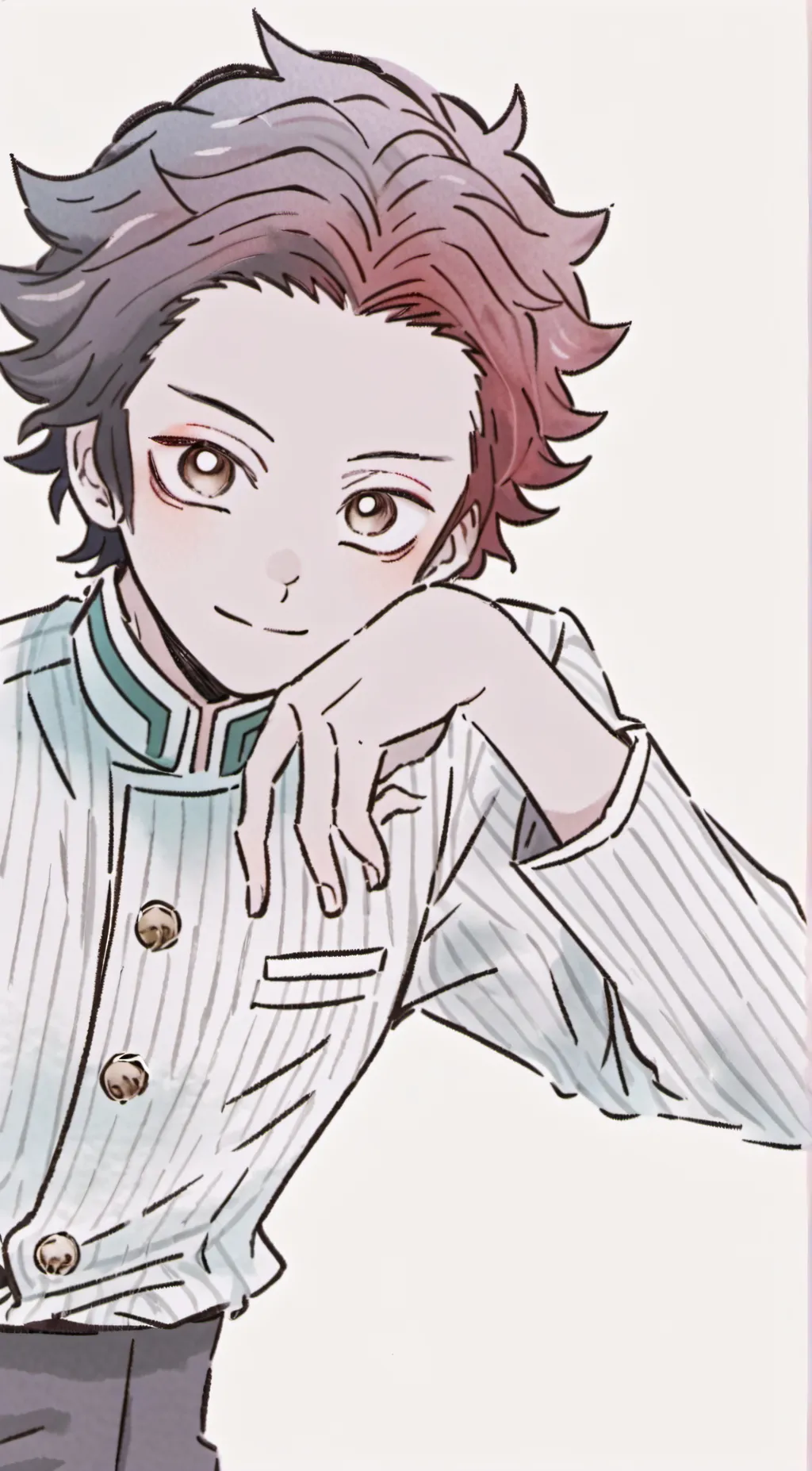 ai character: Tanjiro  background