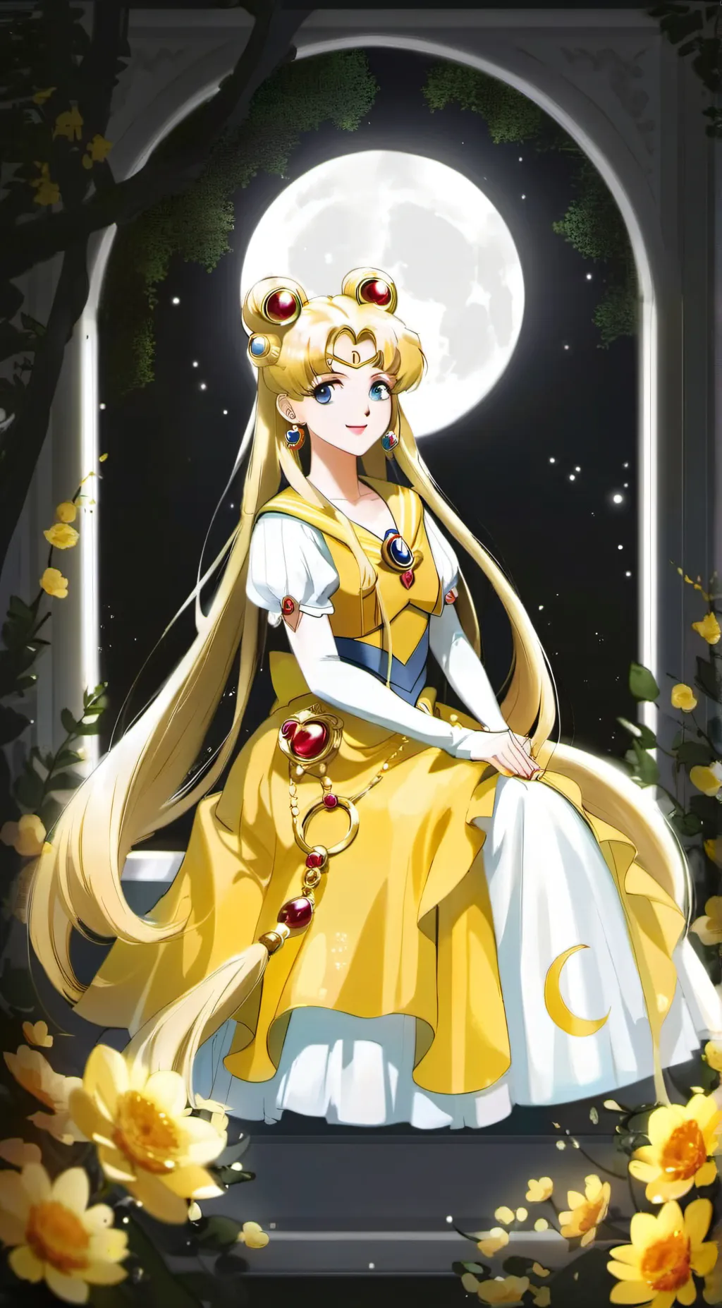 ai character: Sailor Moon background