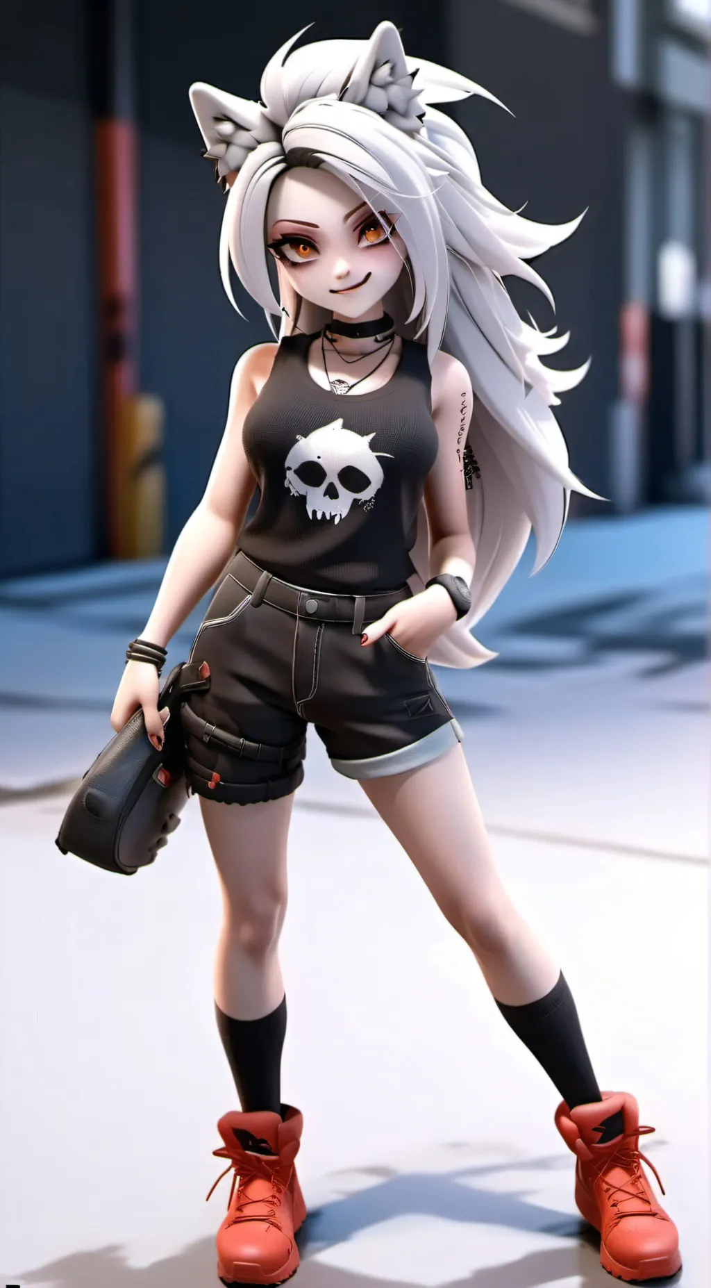 ai character: Grazie Sieghunt background