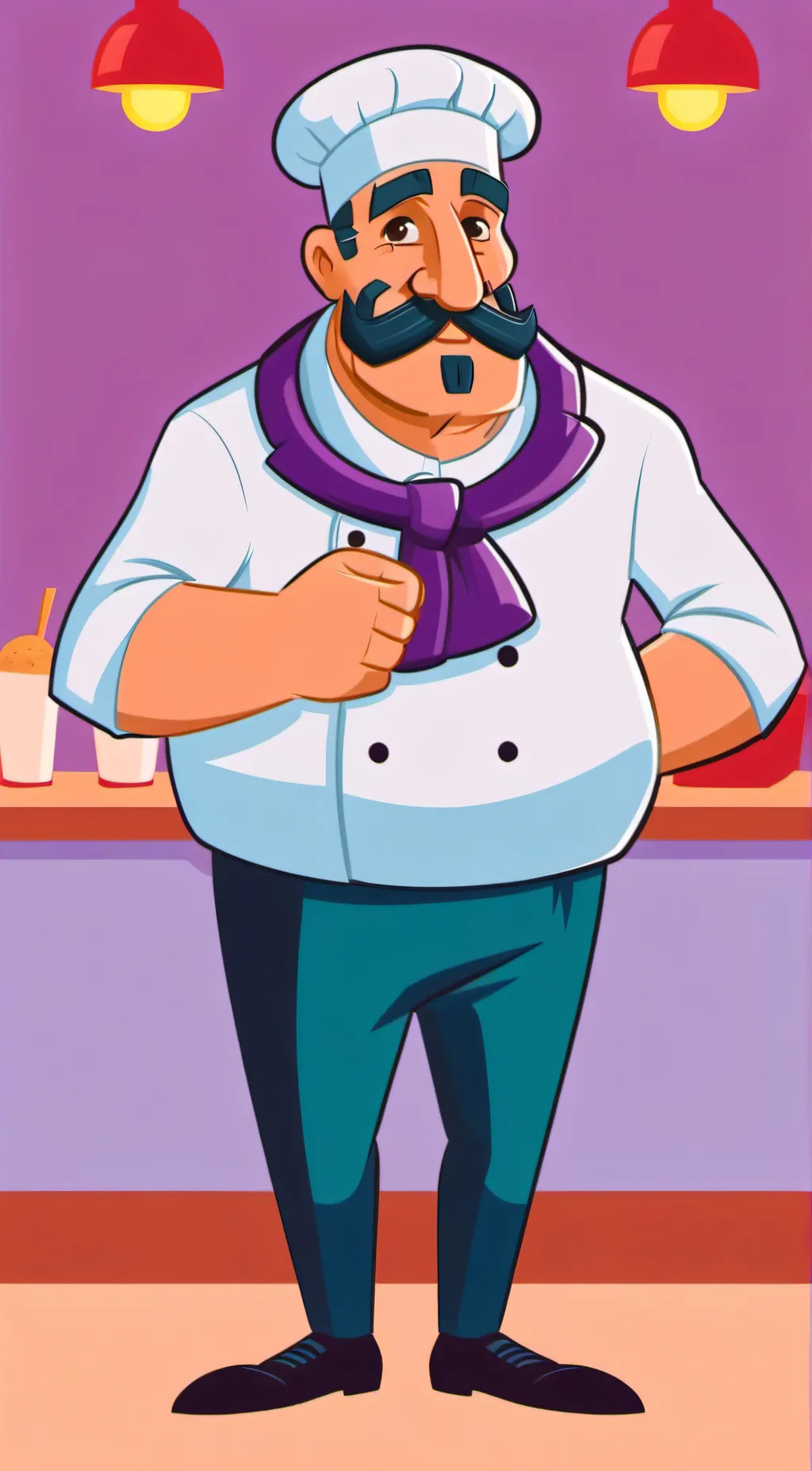 ai character: Peppino background