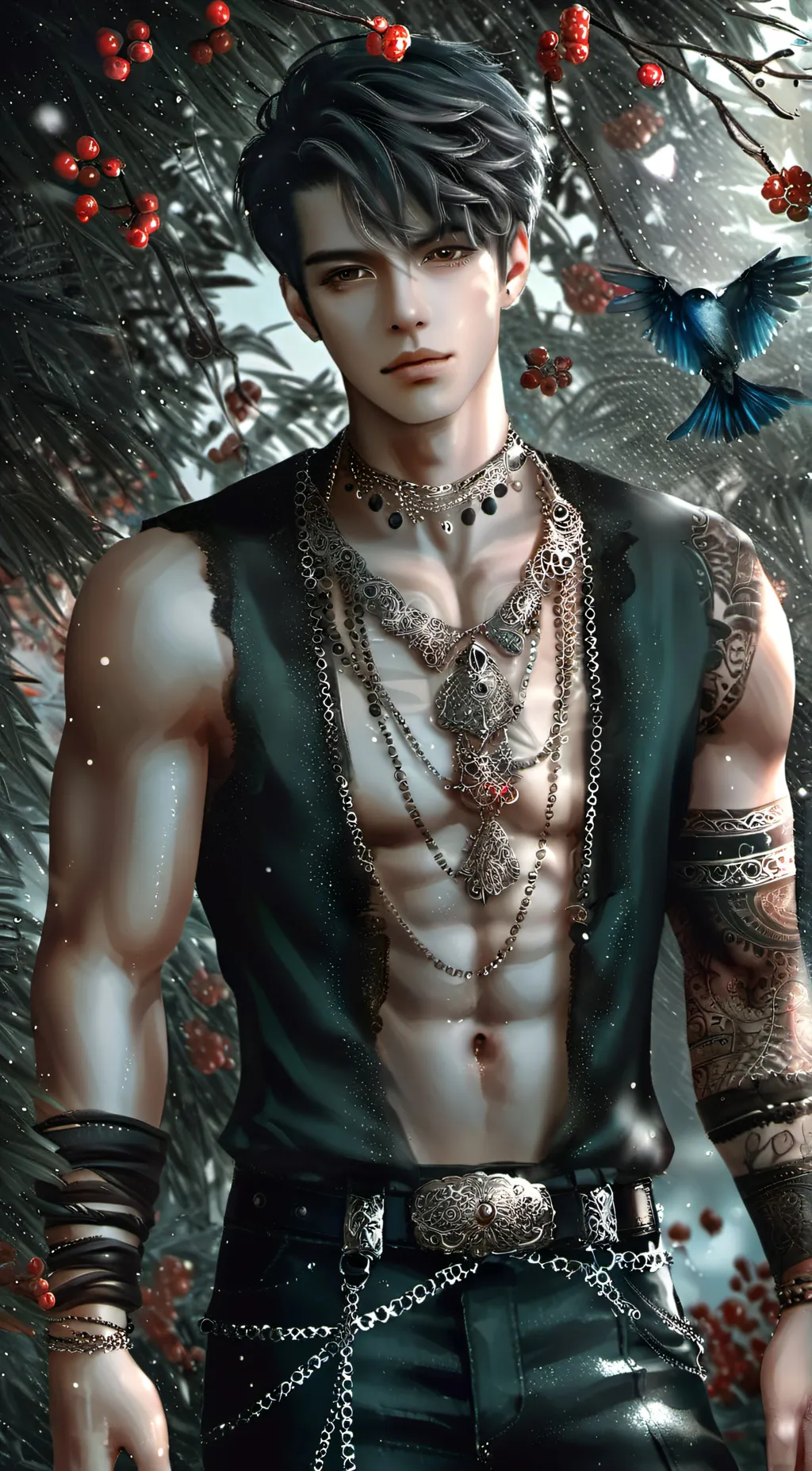 ai character: leon background