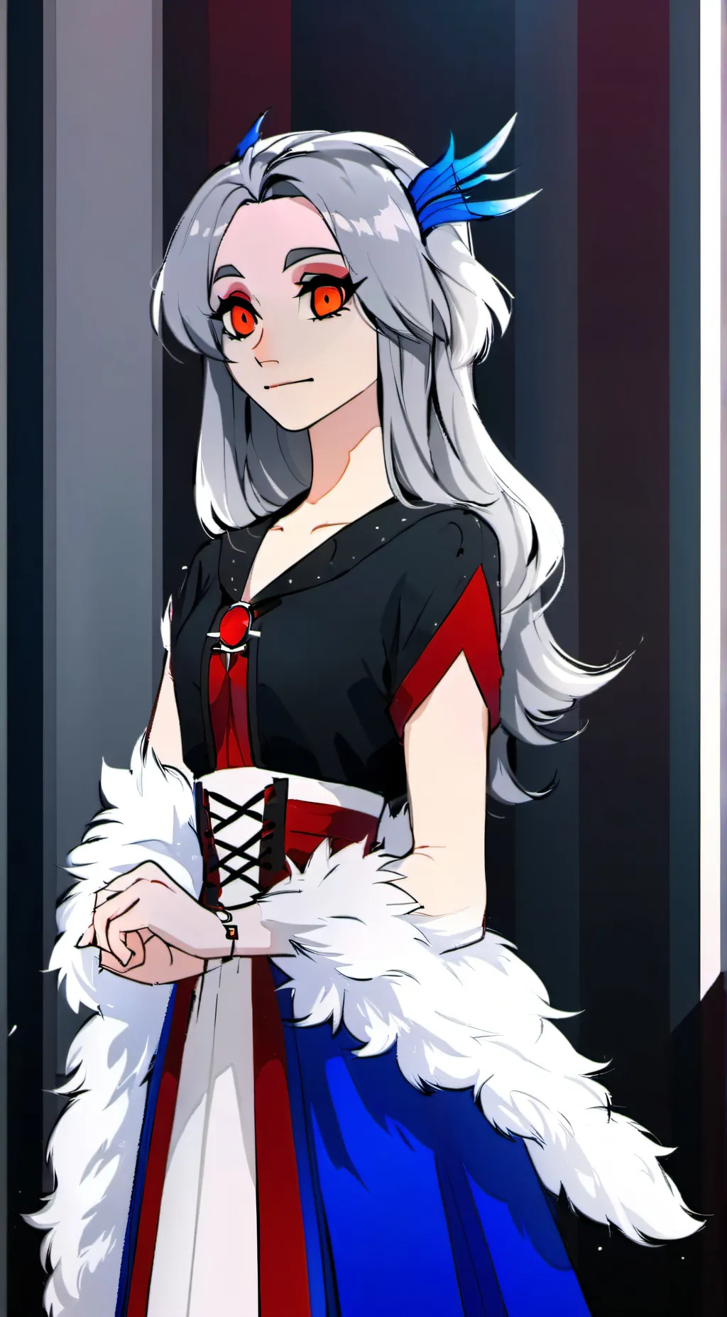 ai character: Loona but human background