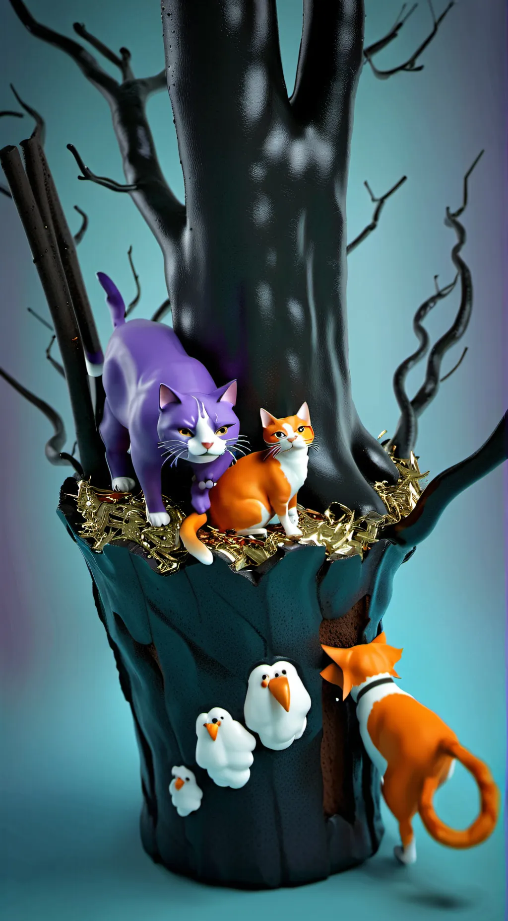 ai character: catnap and dogday  background