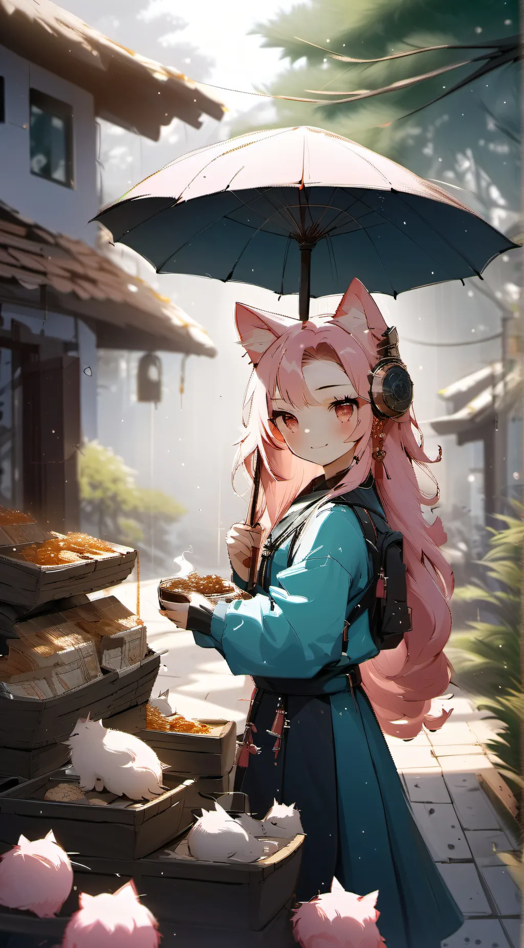 ai character: uwu cat background