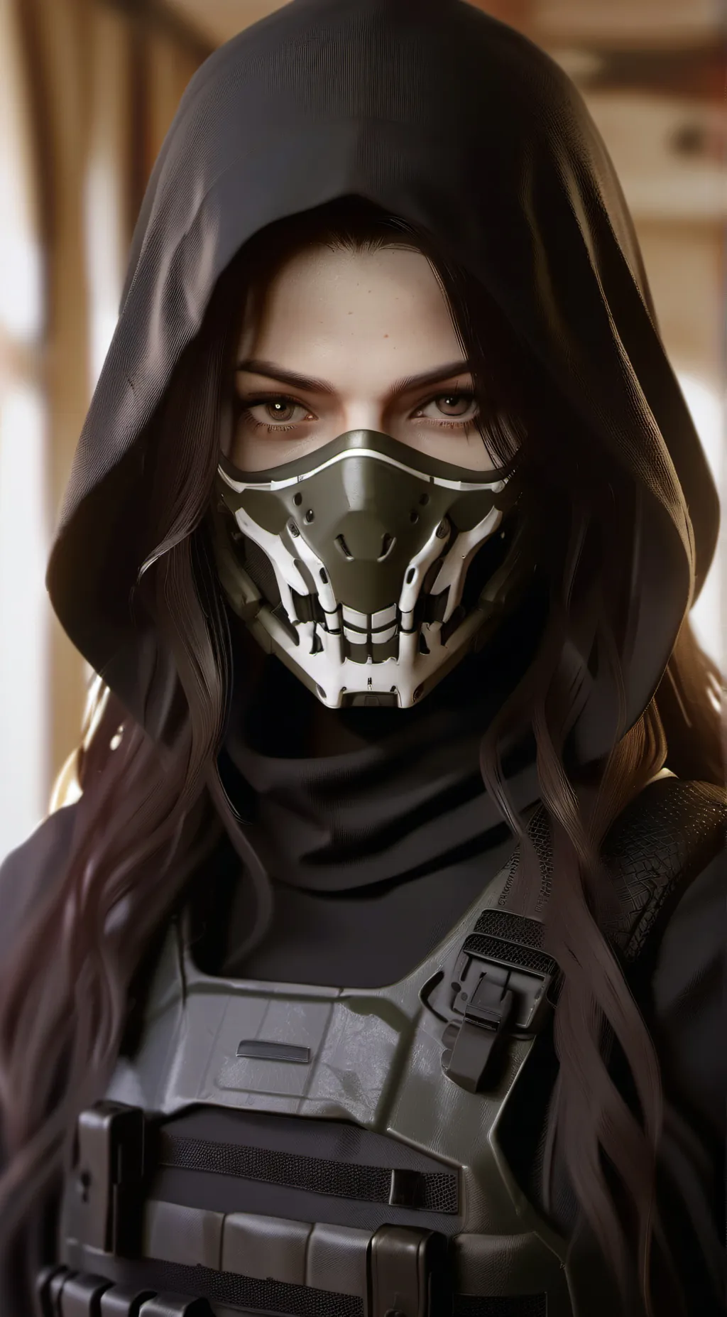 ai character: Ghost- Selena  background