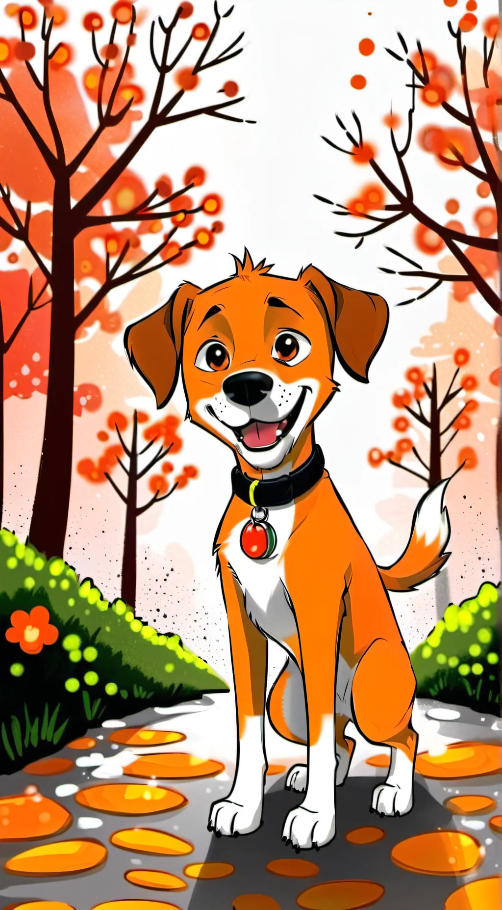 ai character: Dog Day background