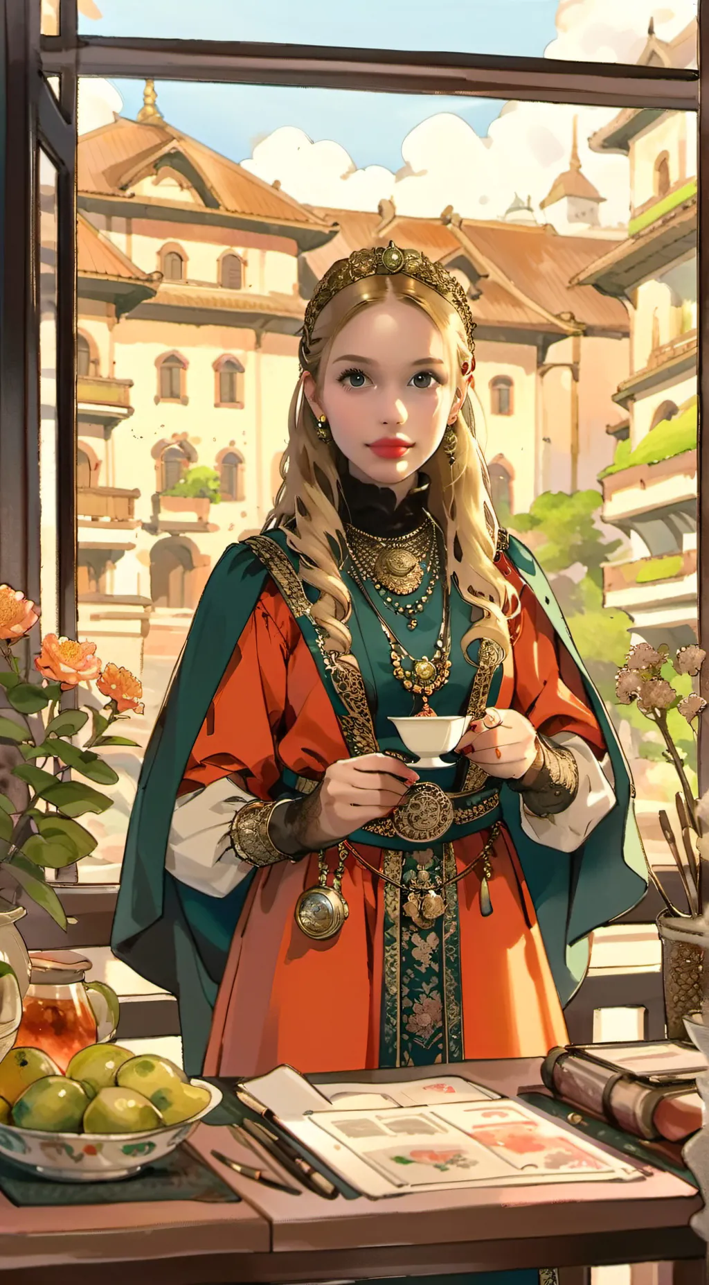 ai character: Princess Channele  background