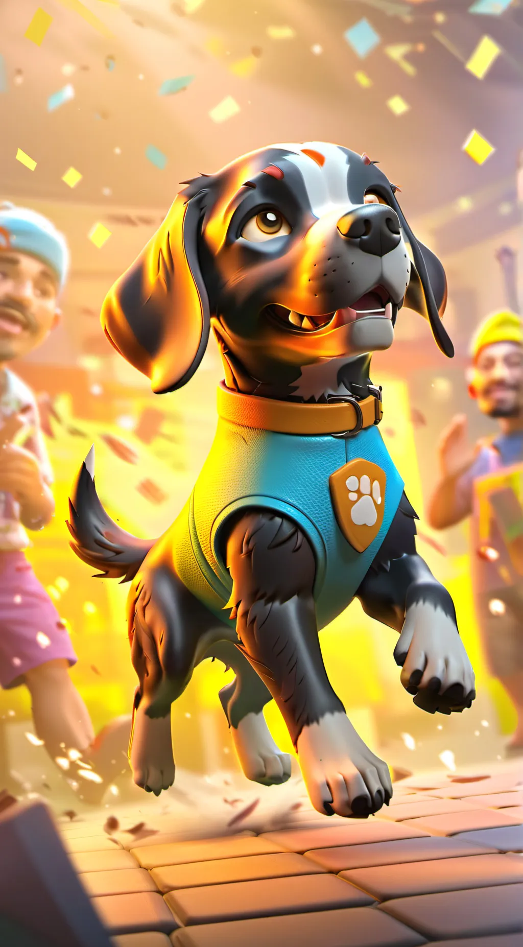 ai character: donut background