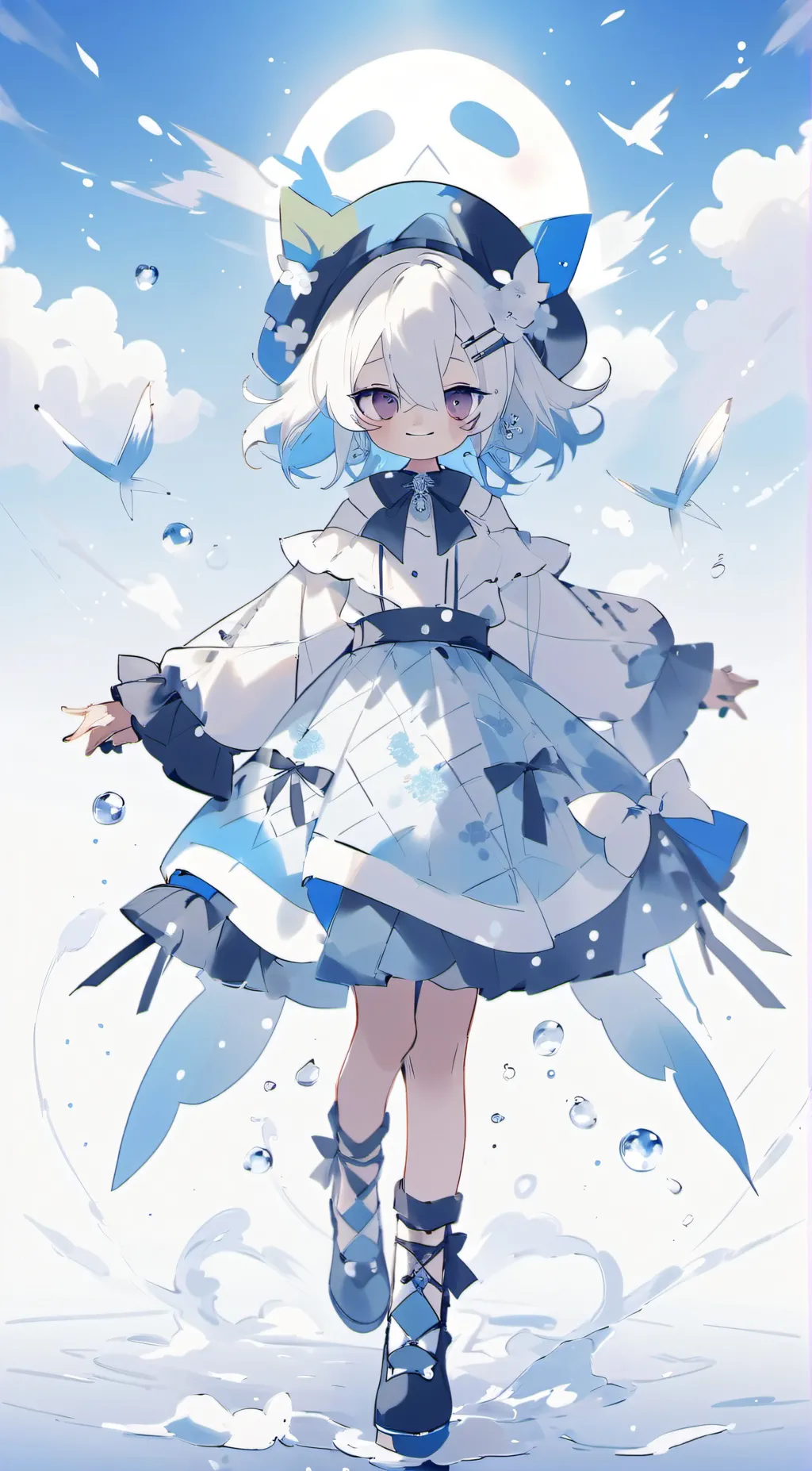 ai character: Sky background