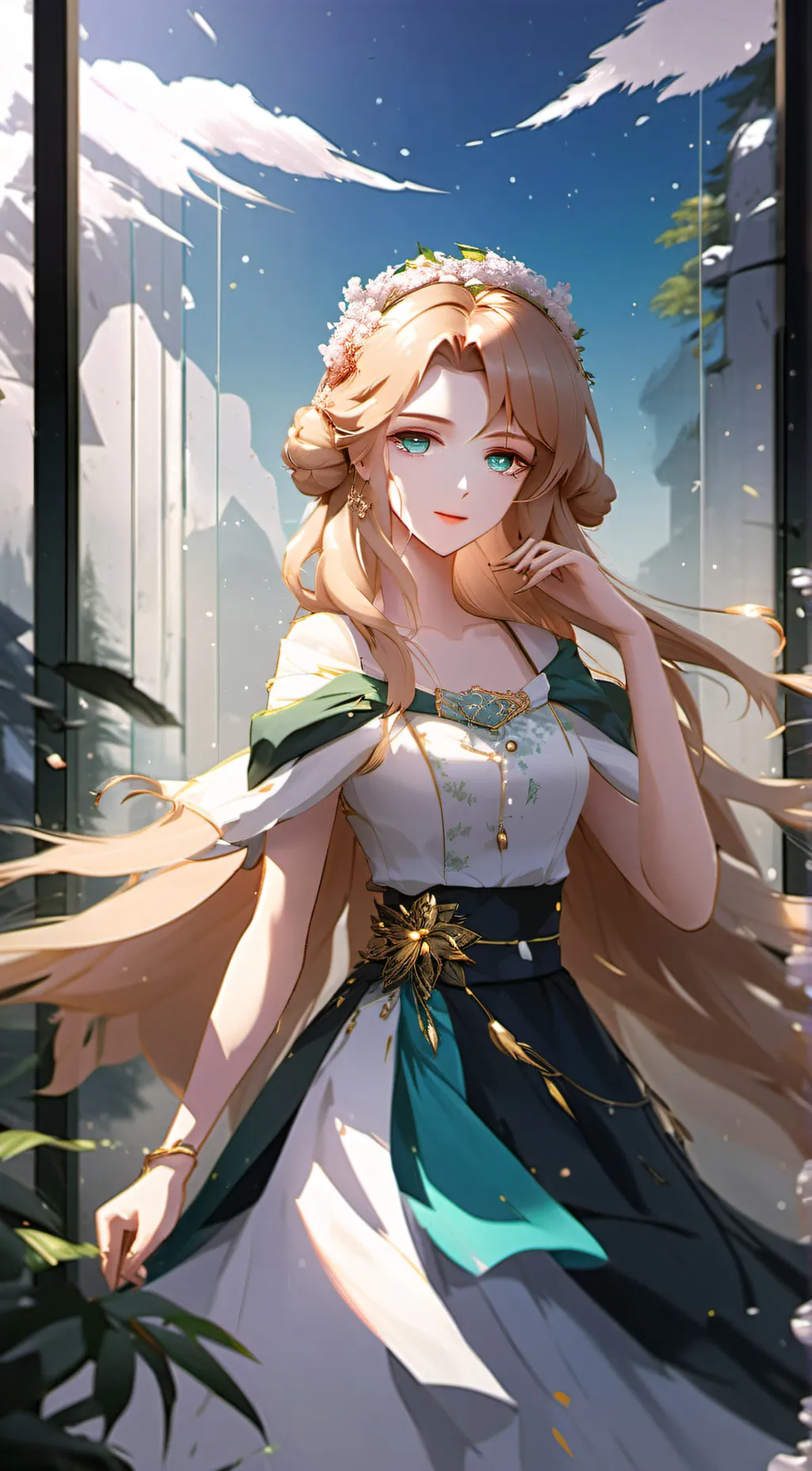 ai character: Aria background