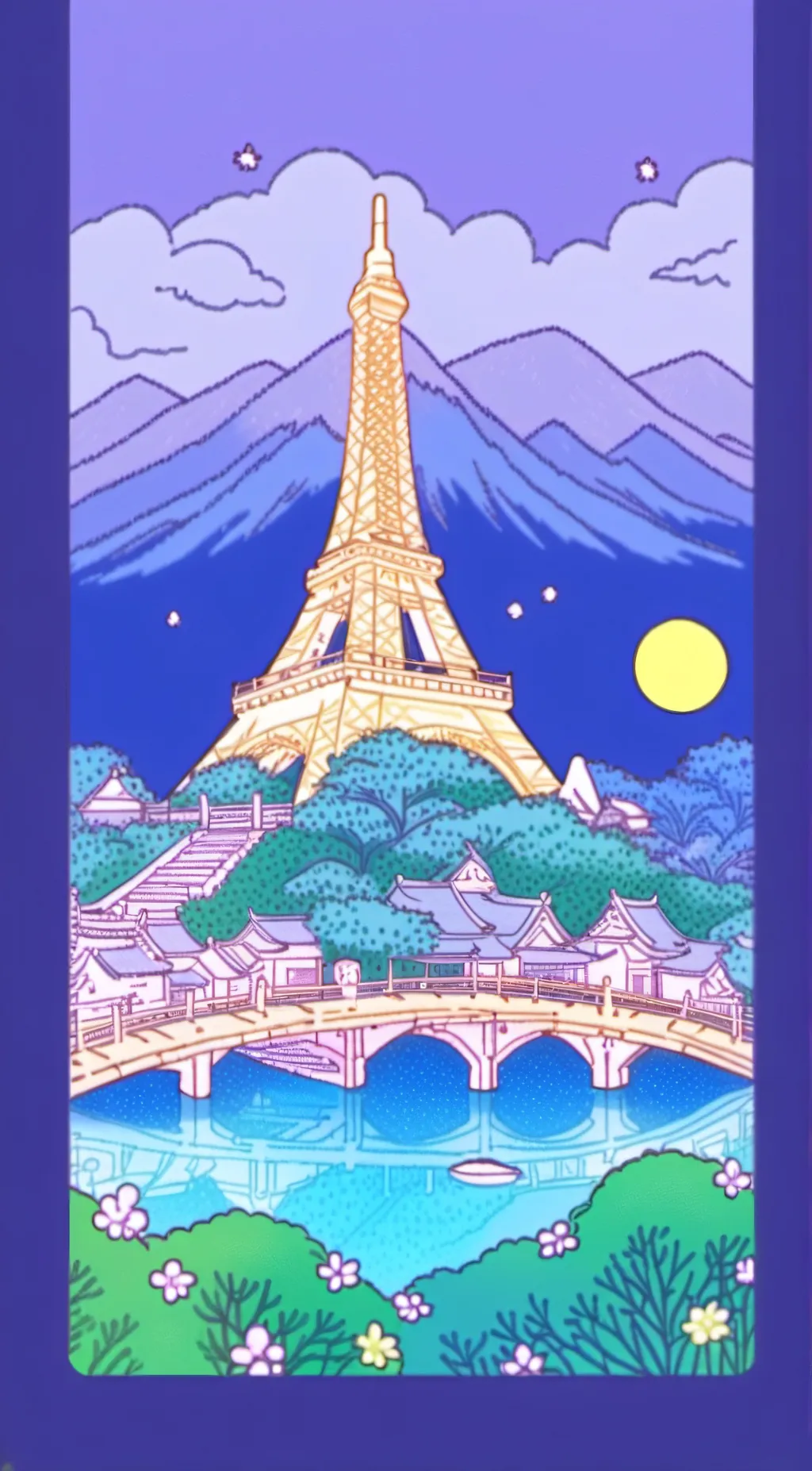 ai character: All the titans  background