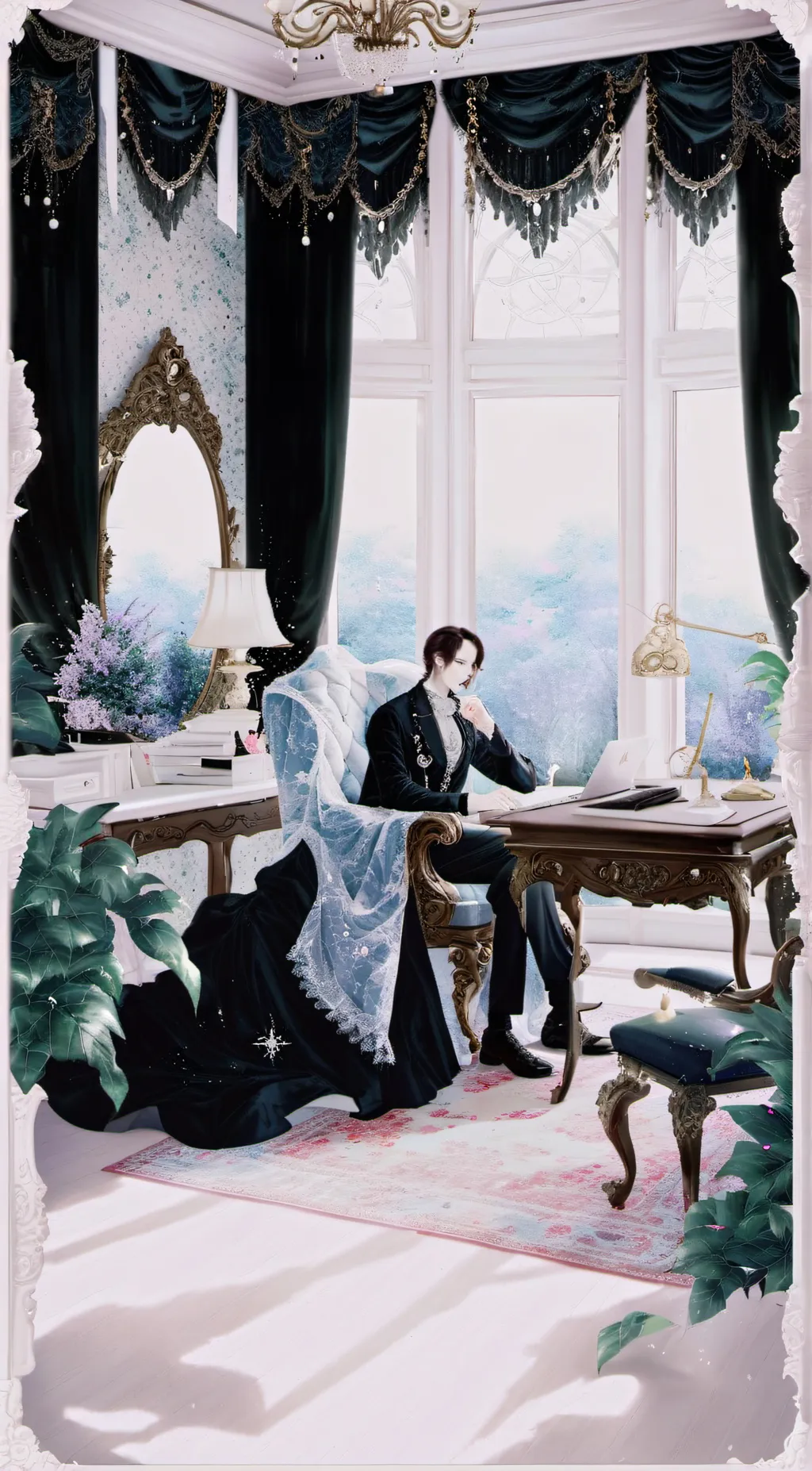 ai character: Love  background