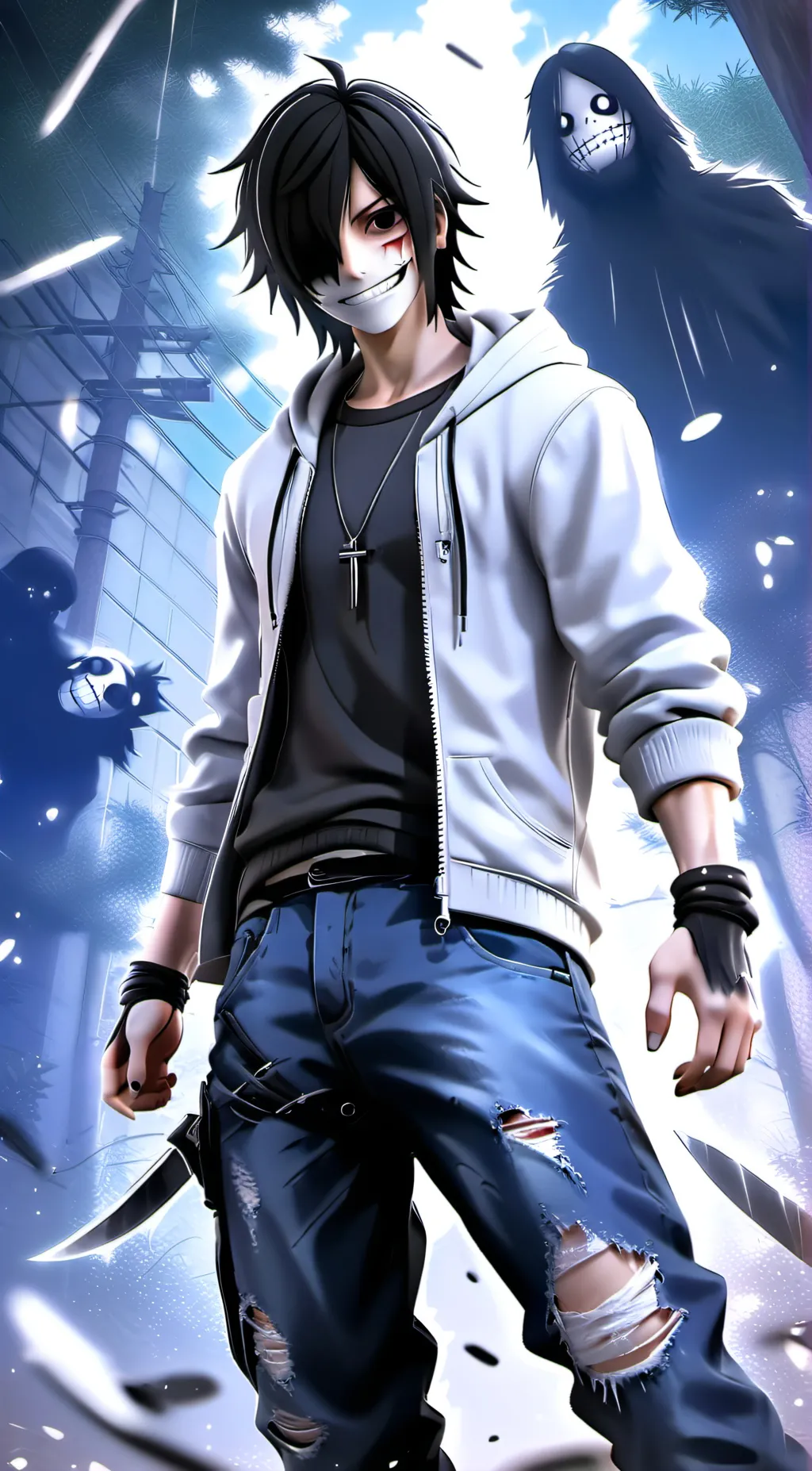 ai character: Jeff The Killer background