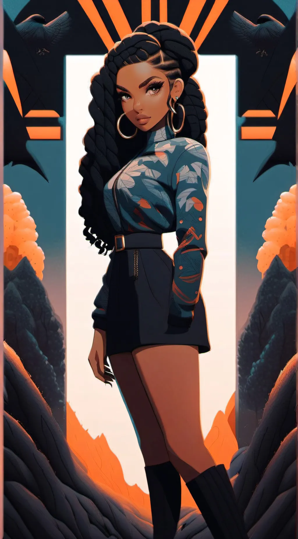 ai character: Aaliyah background