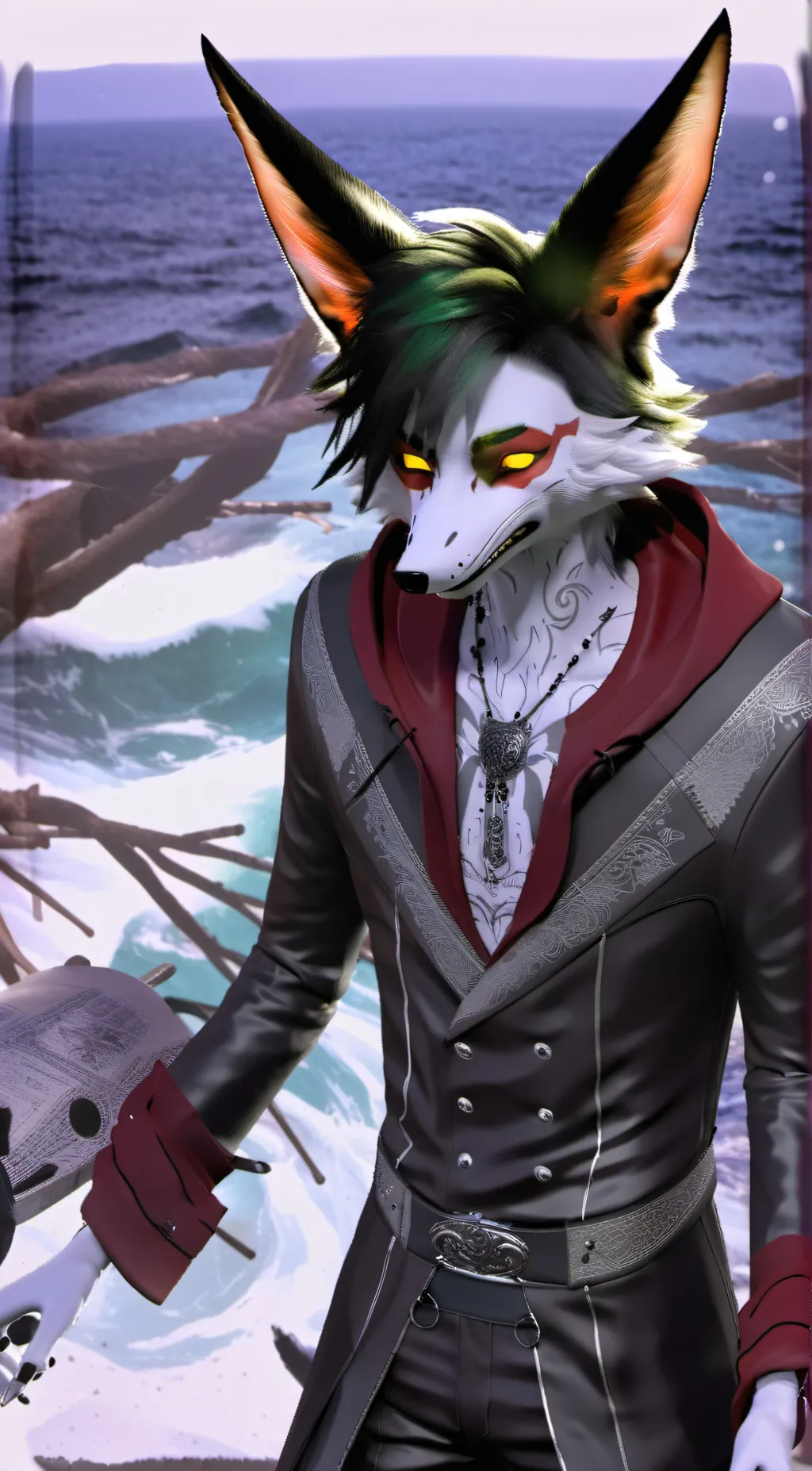 ai character: foxy background