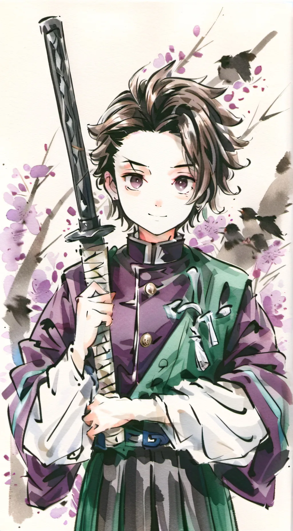 ai character: Tanjiro Kamado background