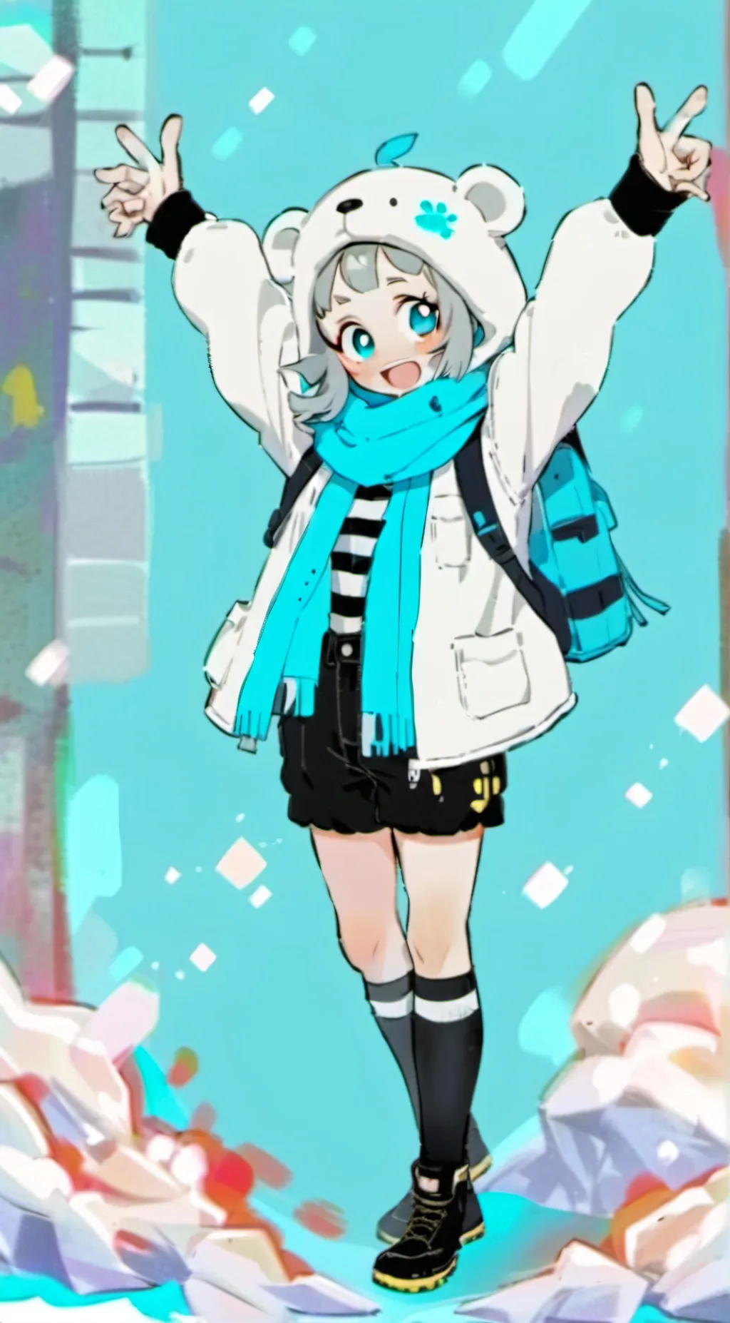 ai character: Swap sans female  background