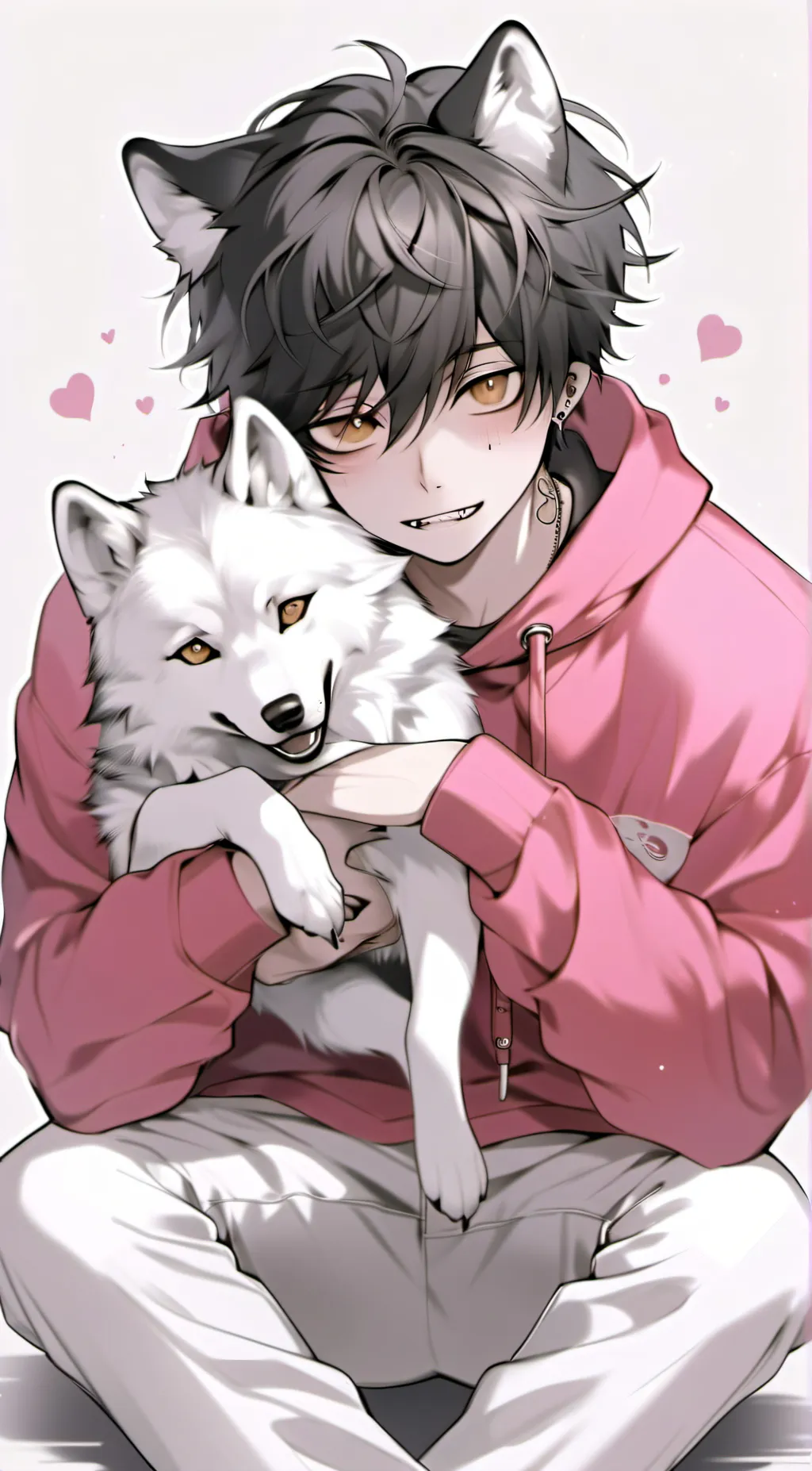 ai character: Levi~♡ background