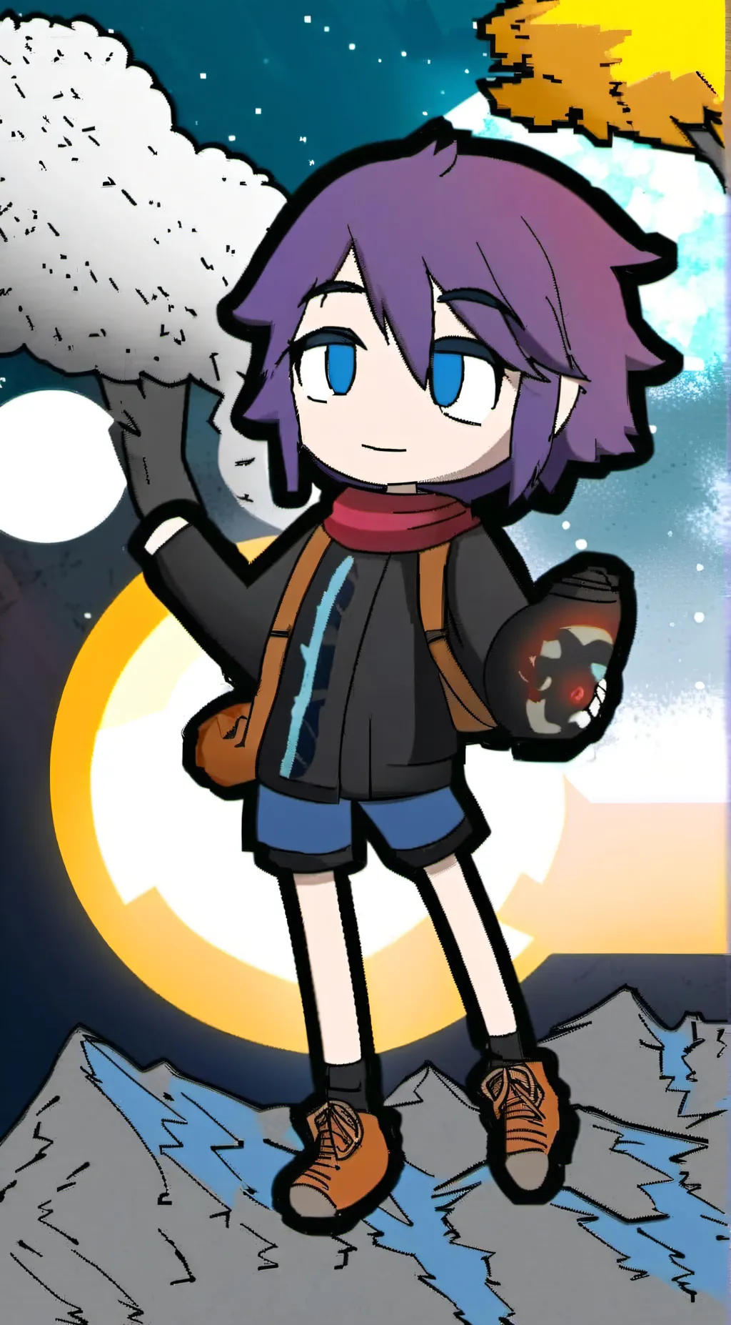 ai character: Pat(gacha life) background