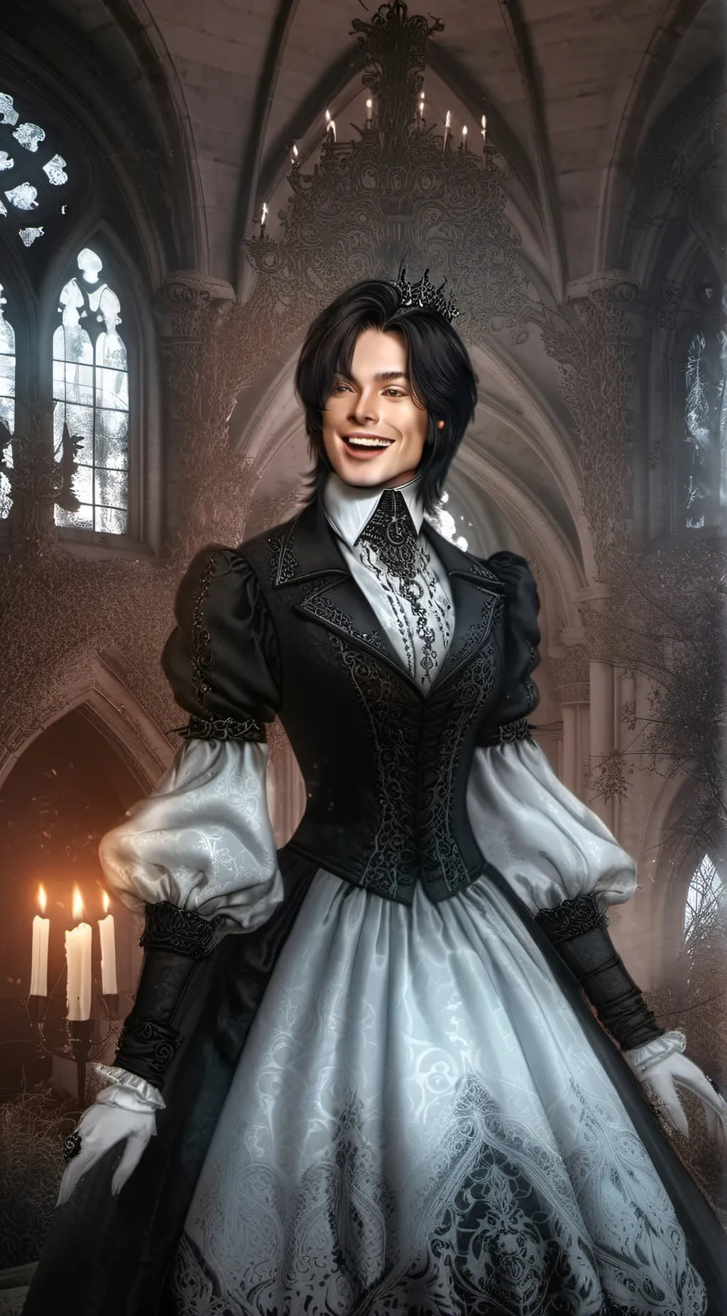 ai character: Two Girls  background