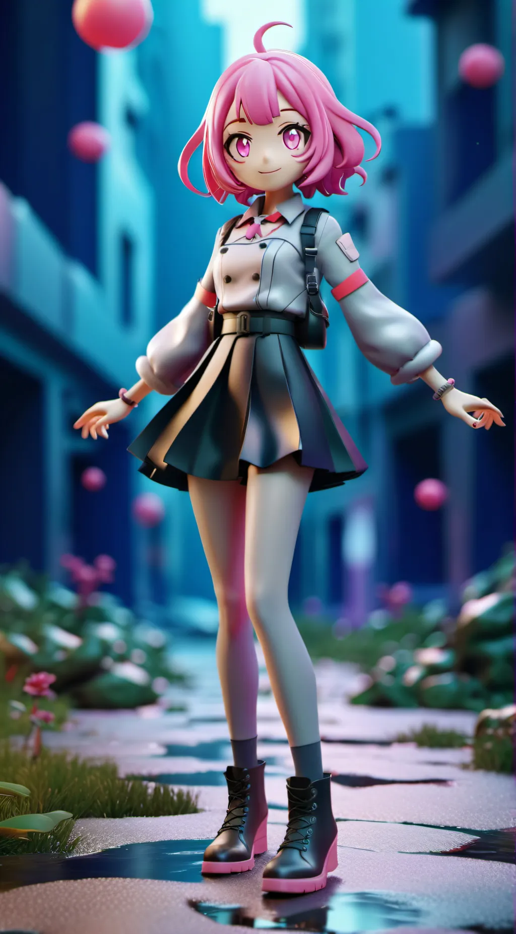 ai character: Emu Otori background