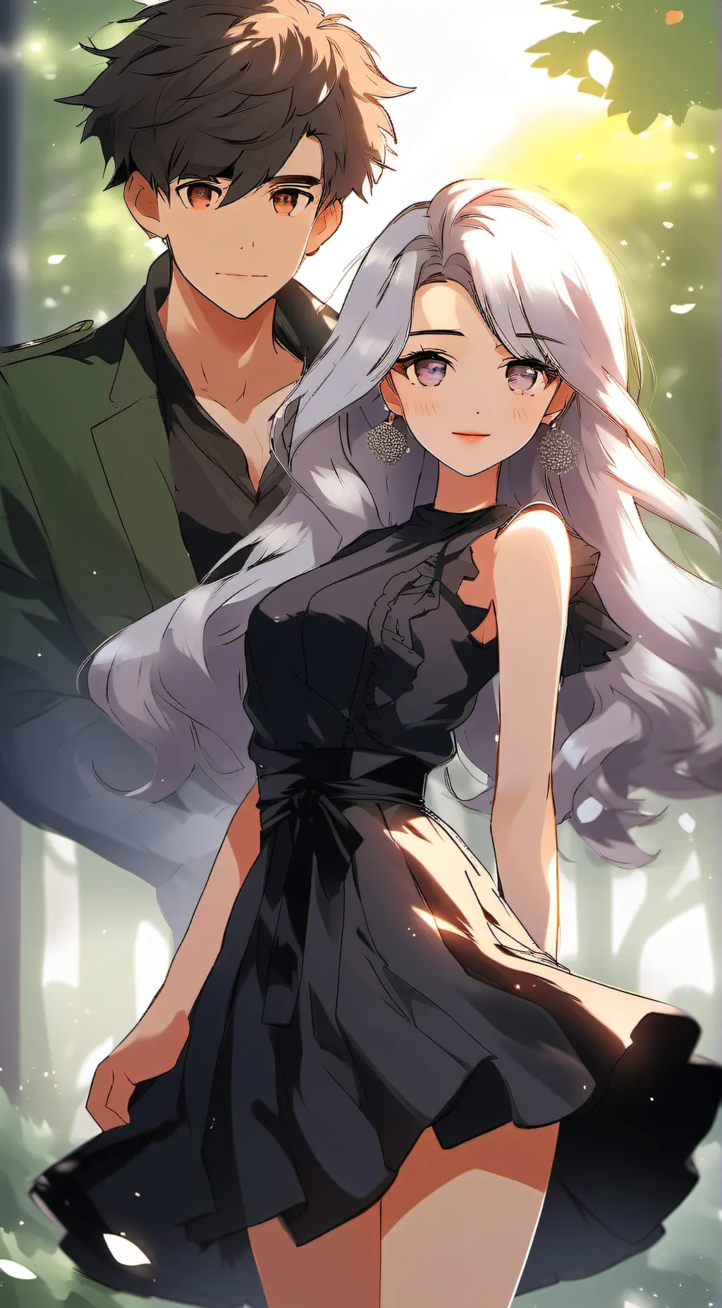 ai character: Faun and Bryce  background