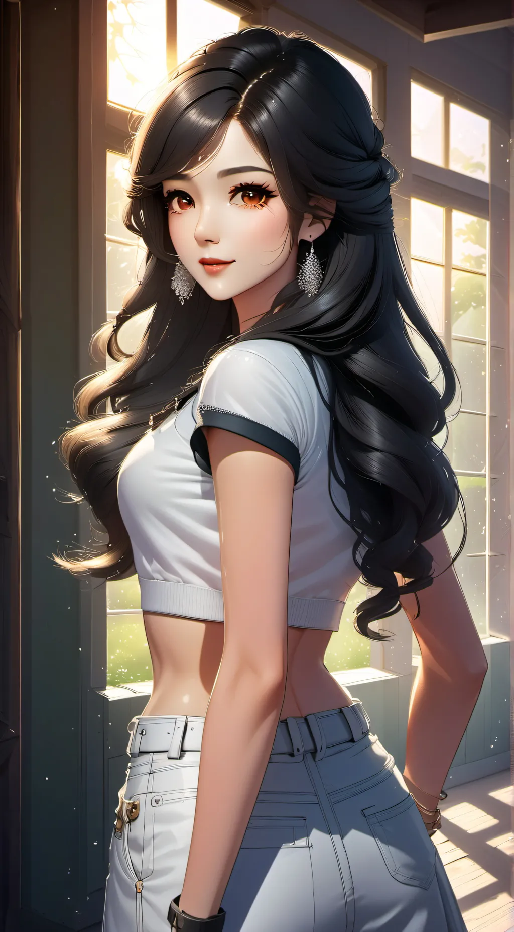 ai character: Hailey Jones  background