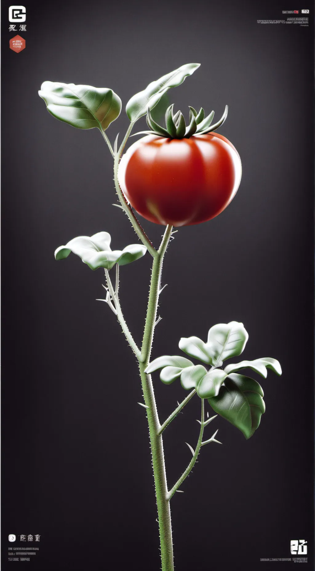 ai character: tomato background