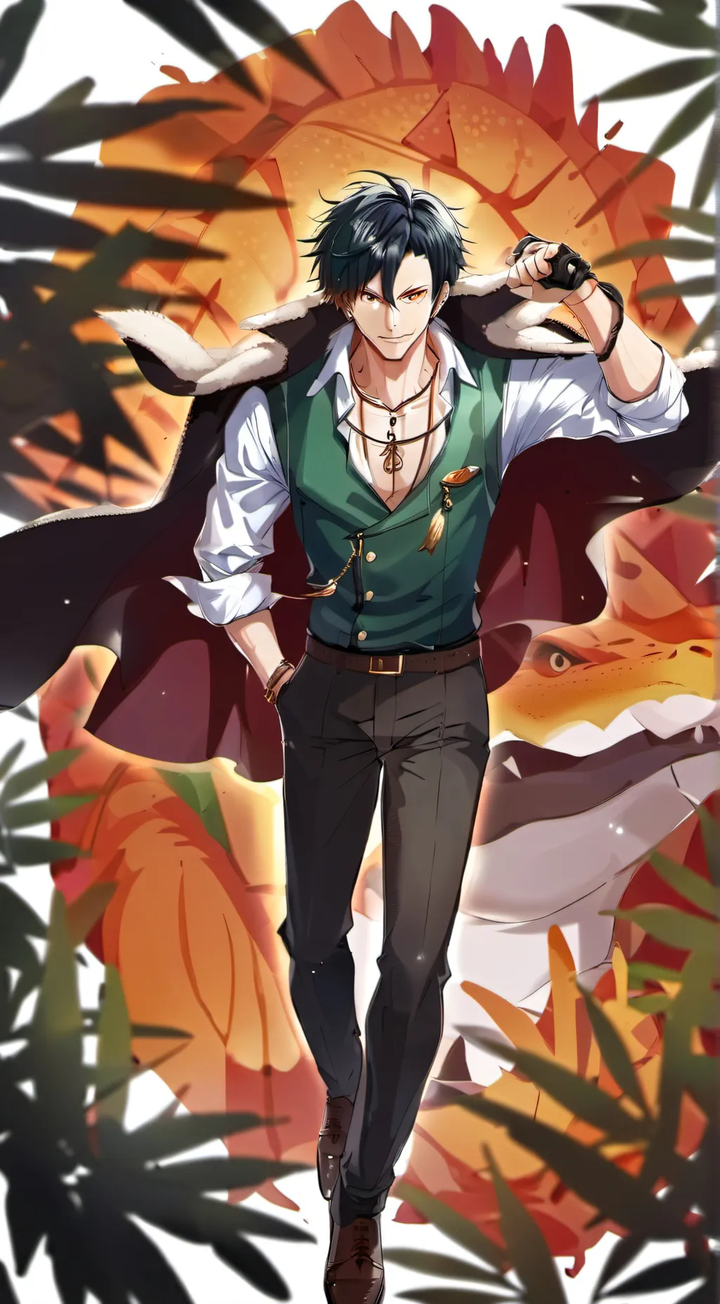 ai character: Crocodile  background