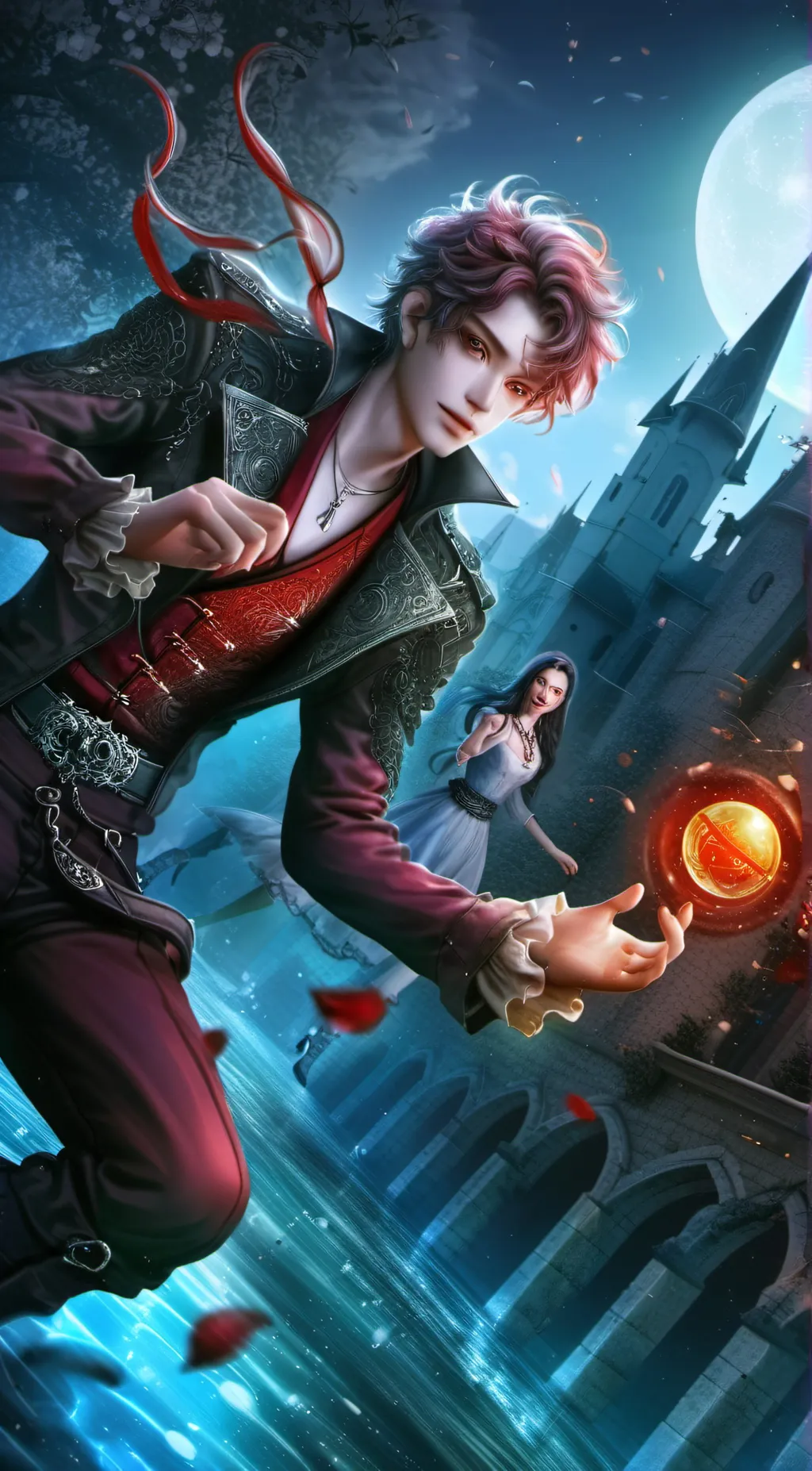 ai character: ren  background