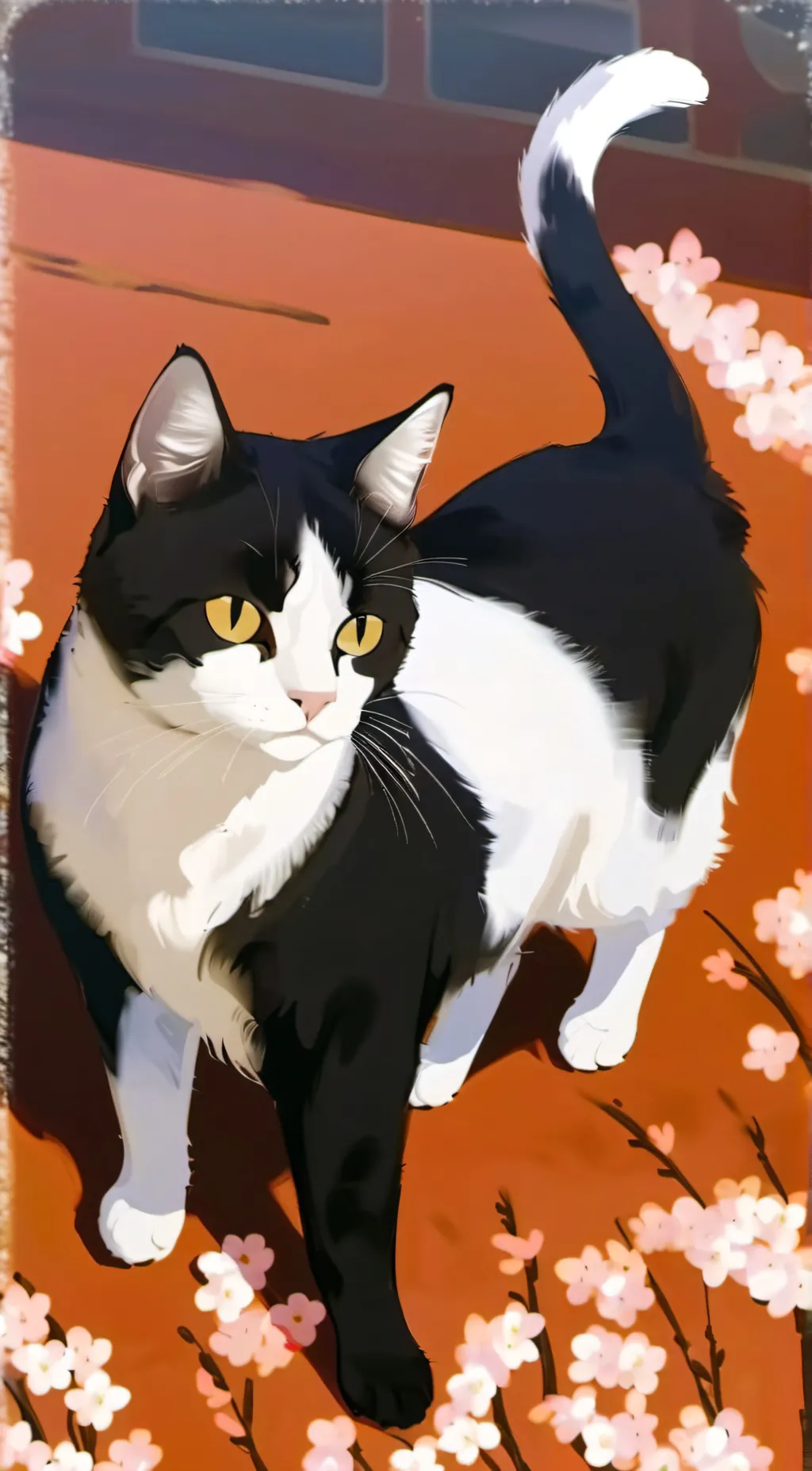 ai character: Cat background