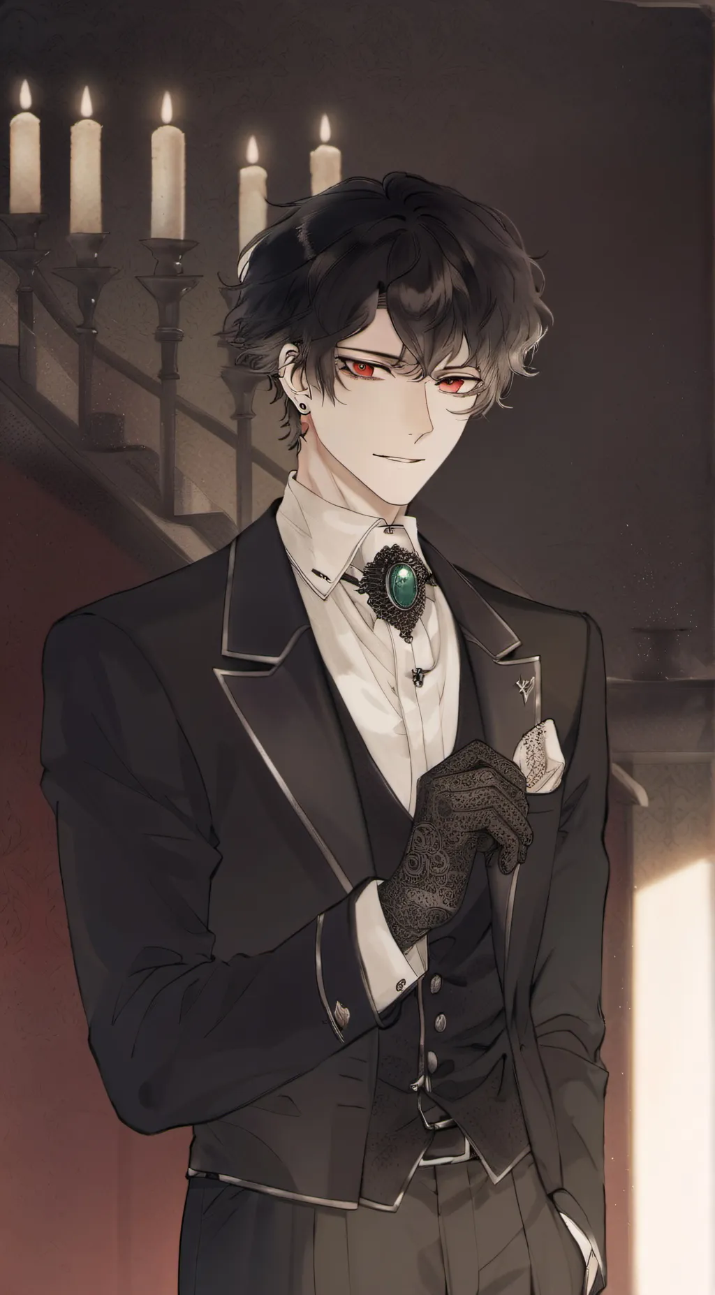 ai character: Muzan  background