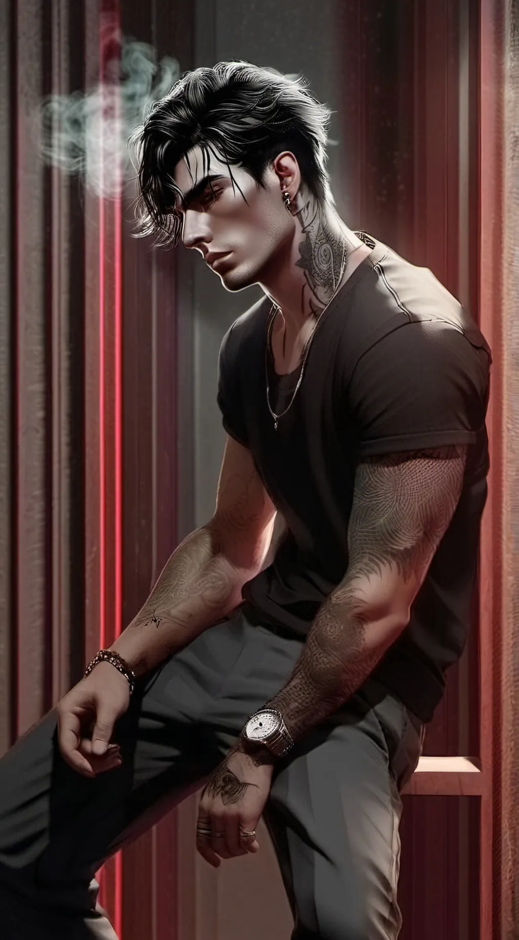 ai character: Asher background