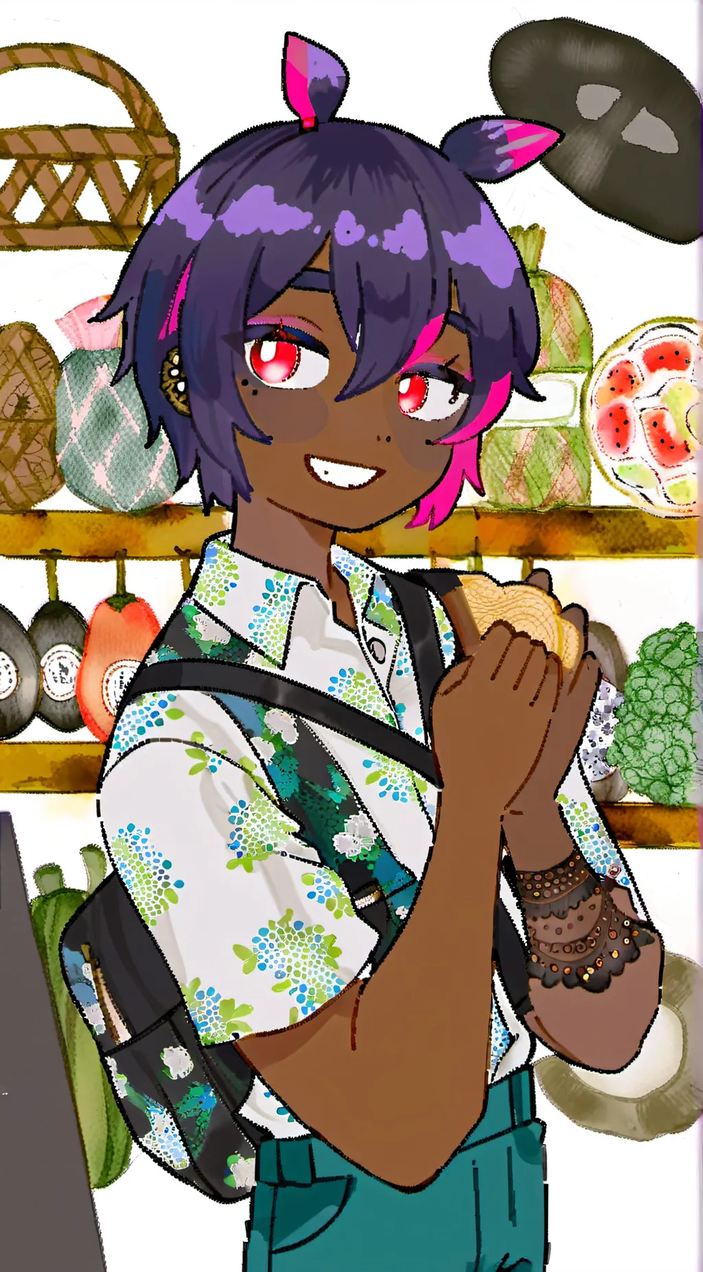 ai character: King Guinea background