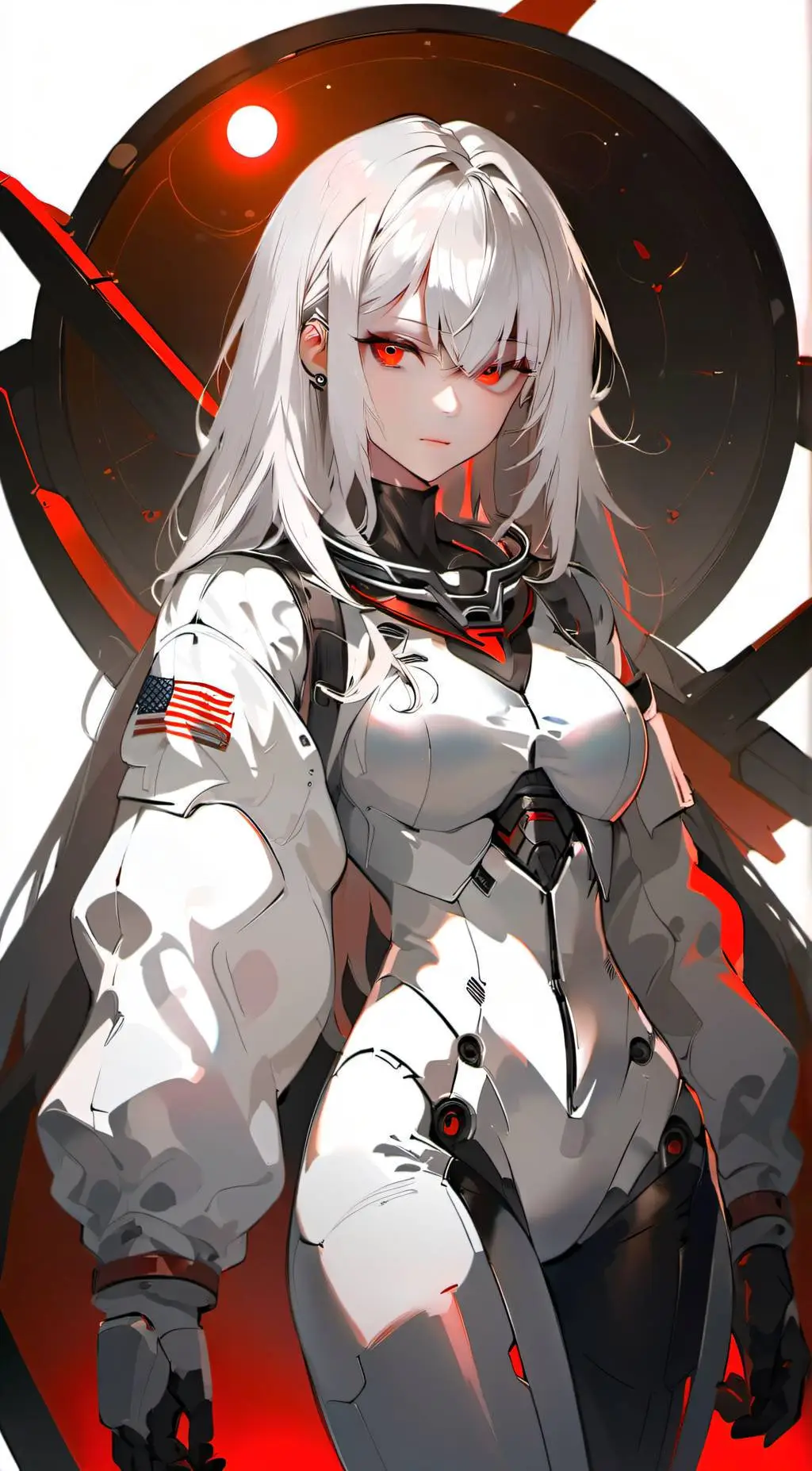 ai character: White (Among Us) background