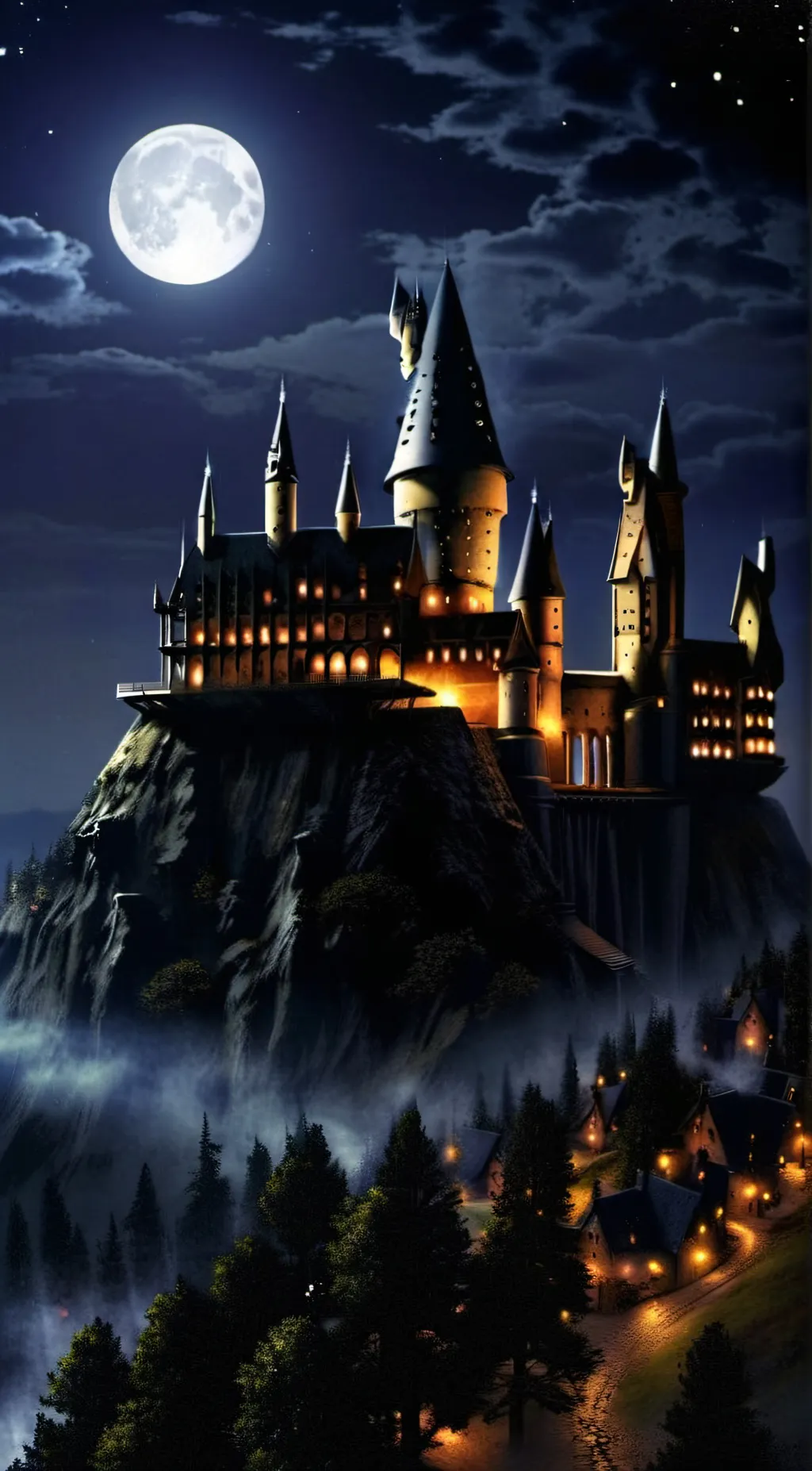 ai character: SC in hogwarts background