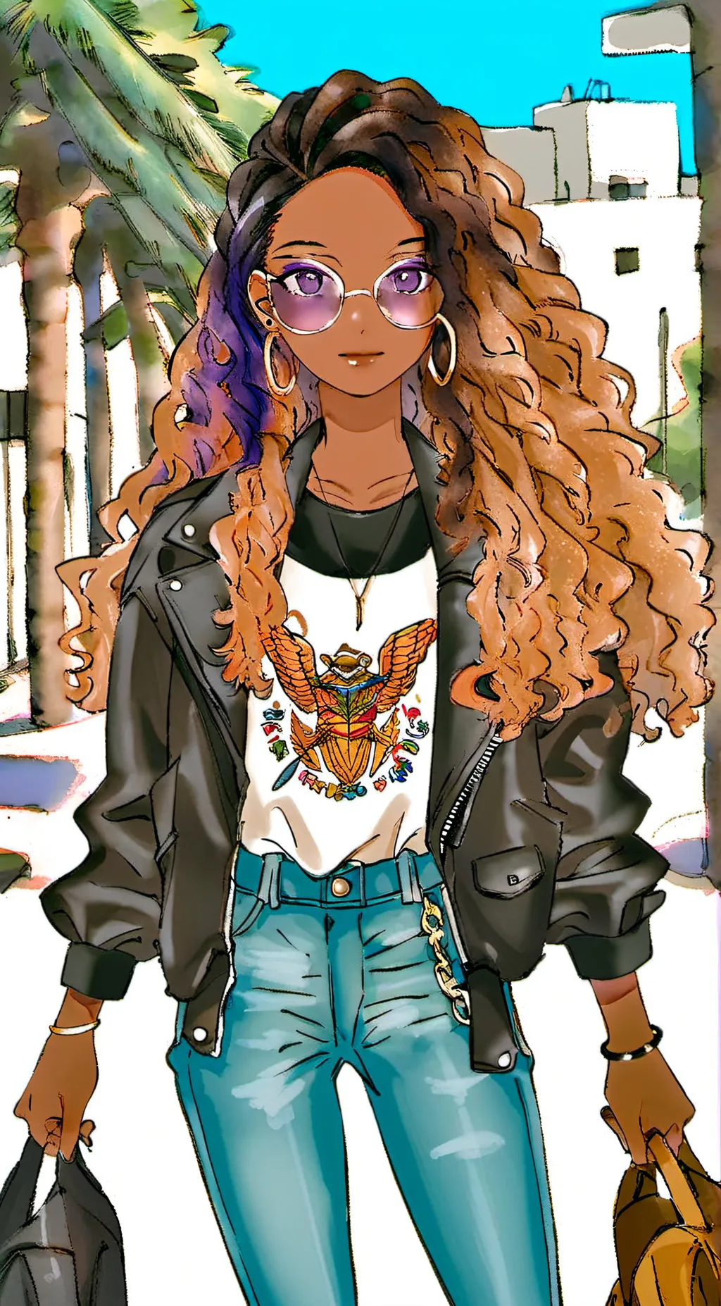 ai character: Tiana  background