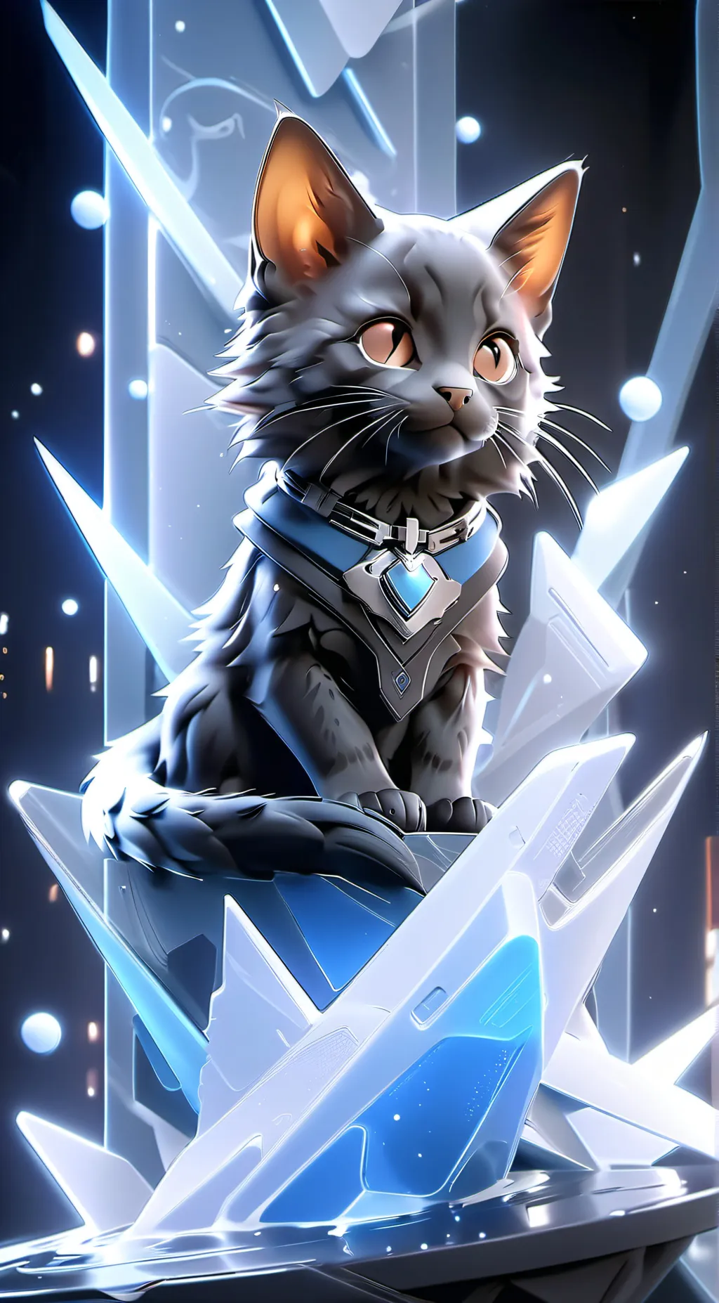 ai character: Max on a crystal background