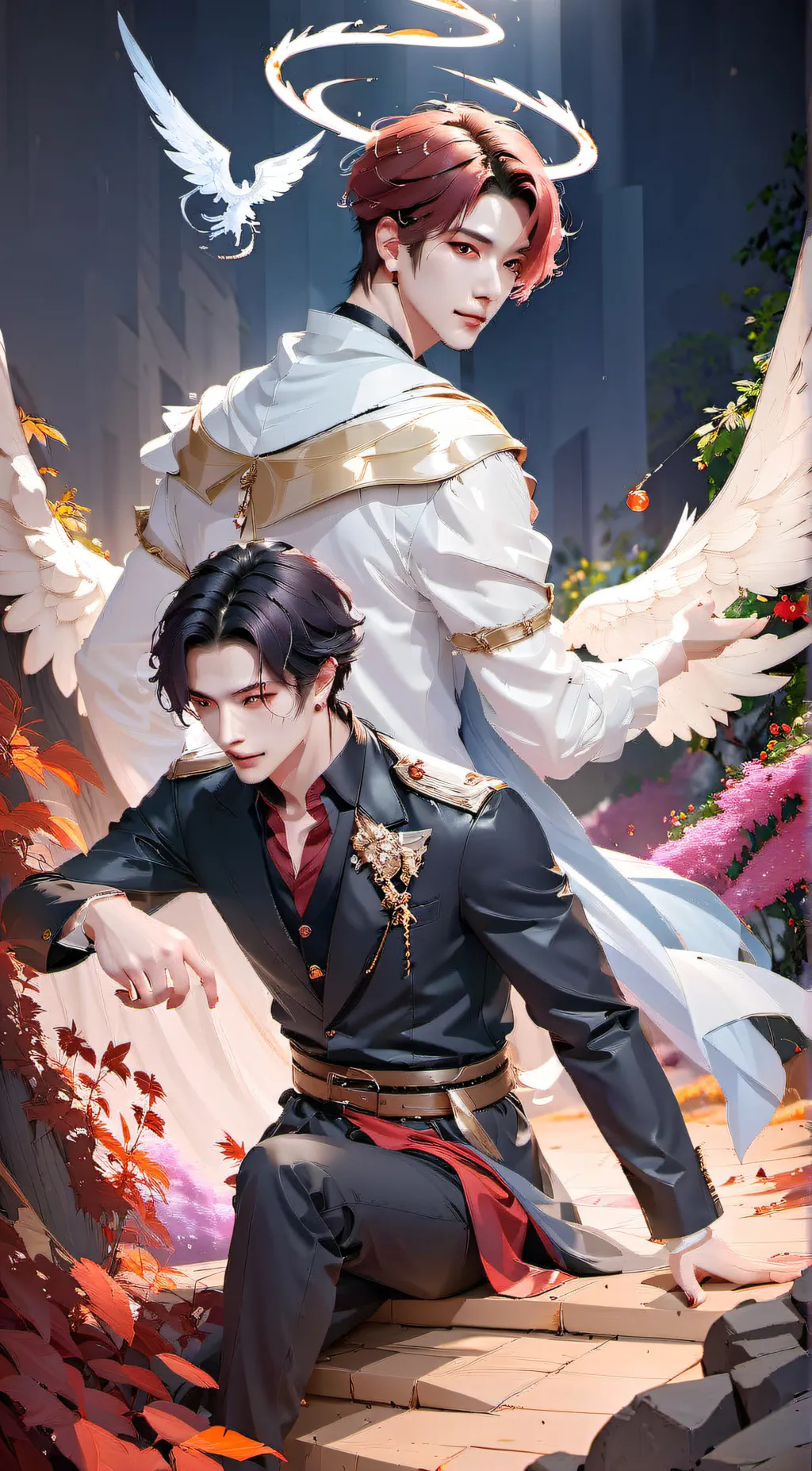 ai character: Cloud and Void background