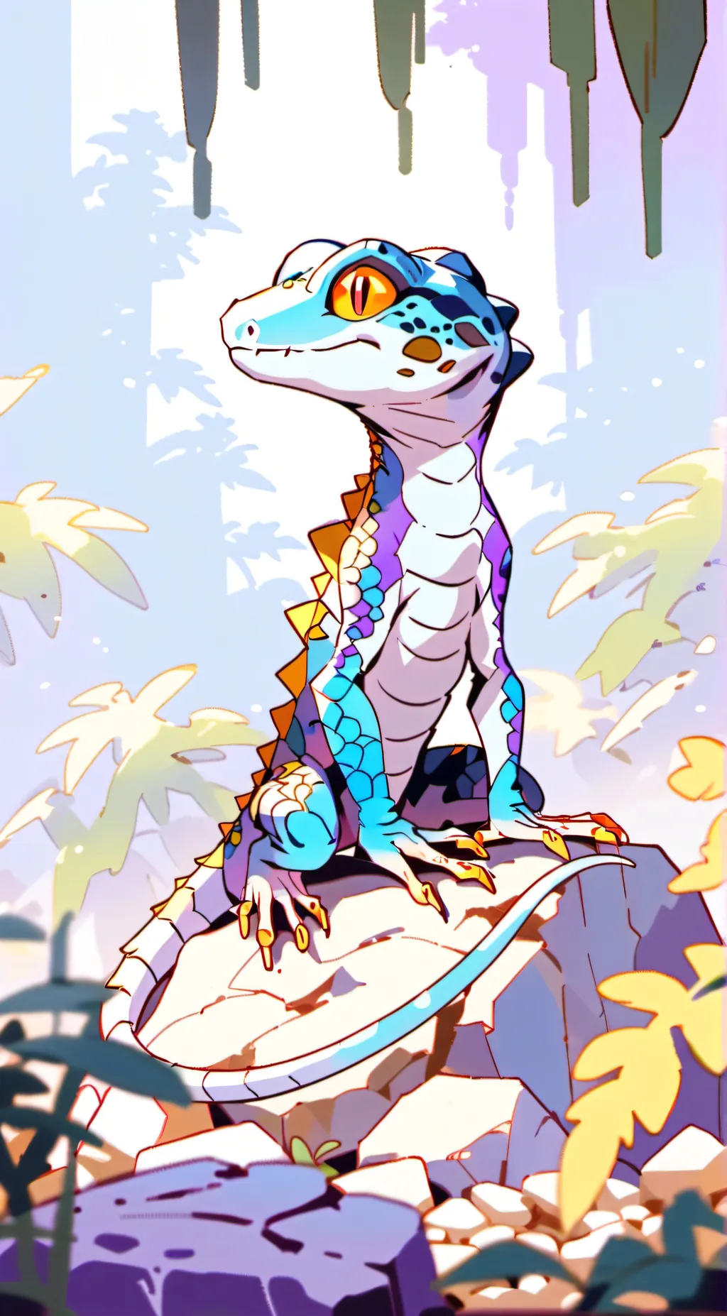 ai character: Little geck 2.0 :) background