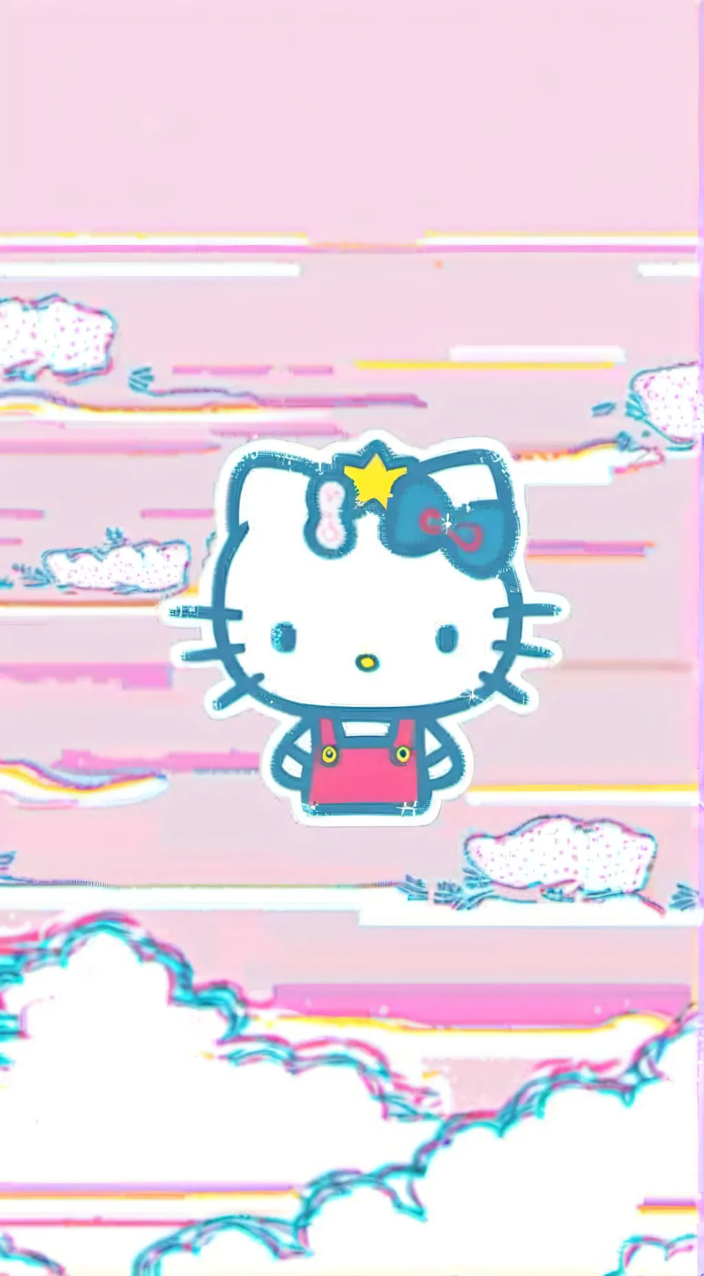 ai character: Hello kitty:3 background