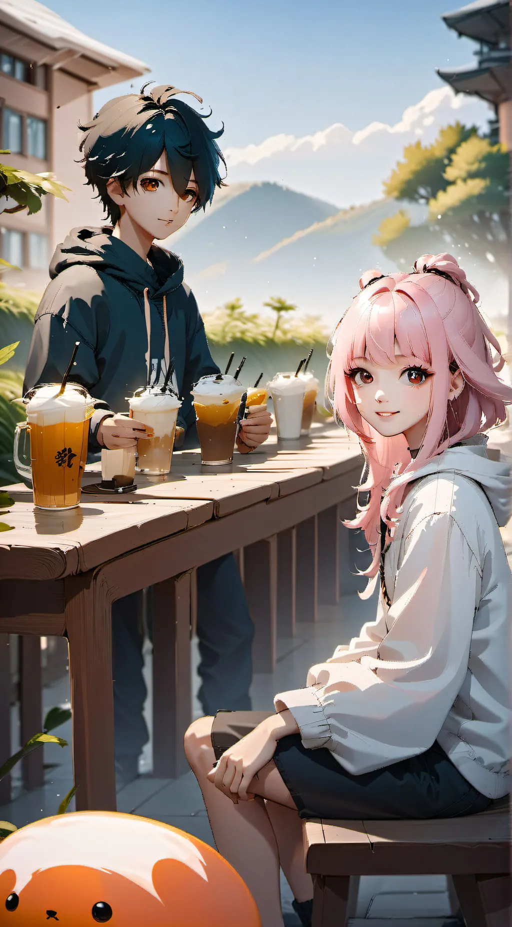 ai character: angel💅🏻 background