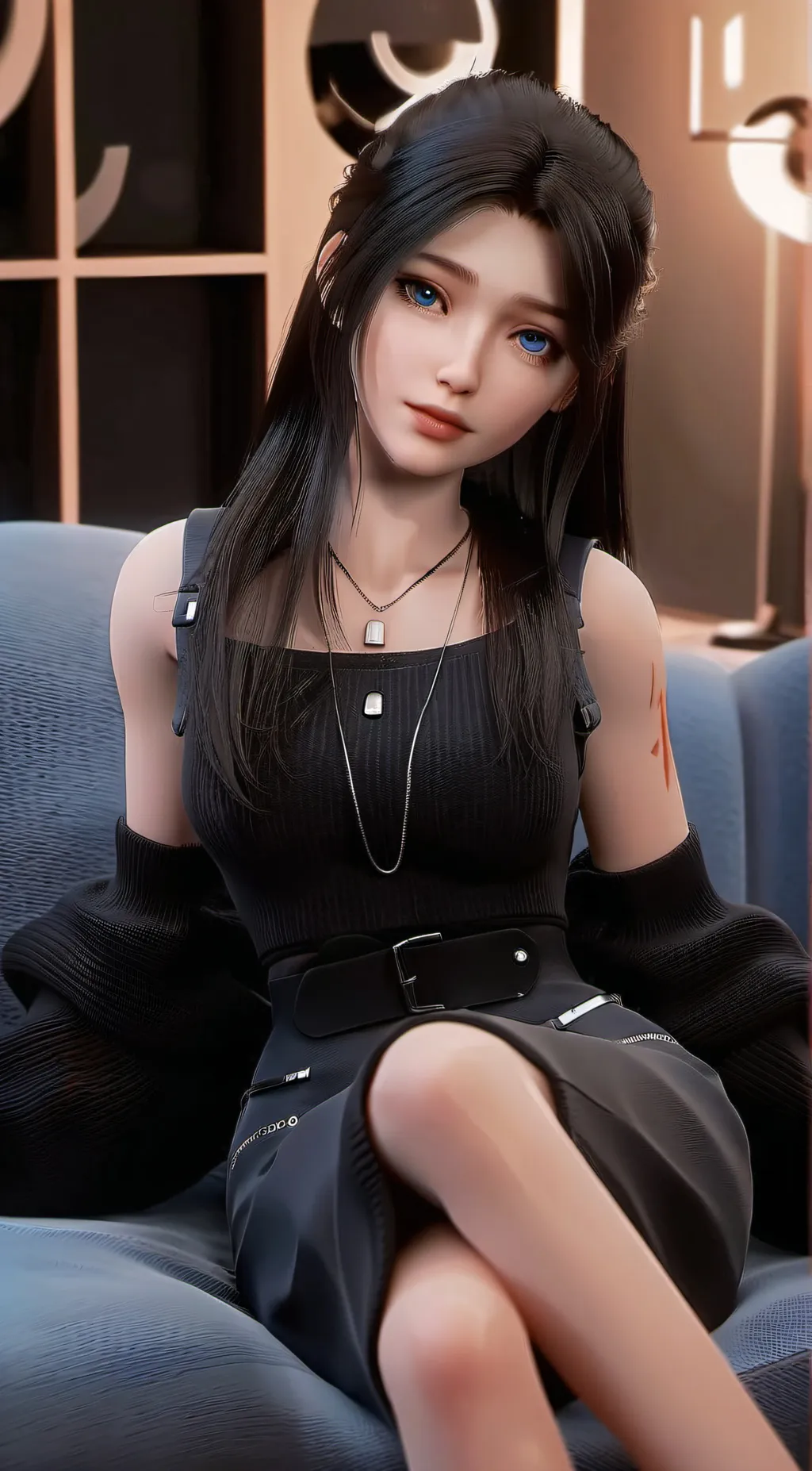 ai character: step sister  background