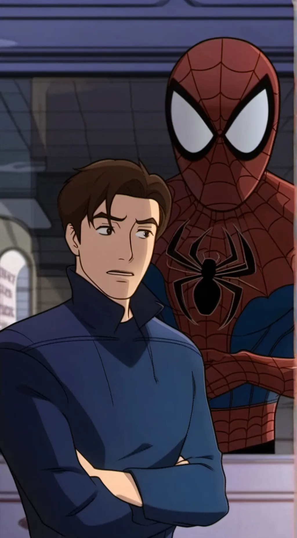 ai character: Peter Parker background