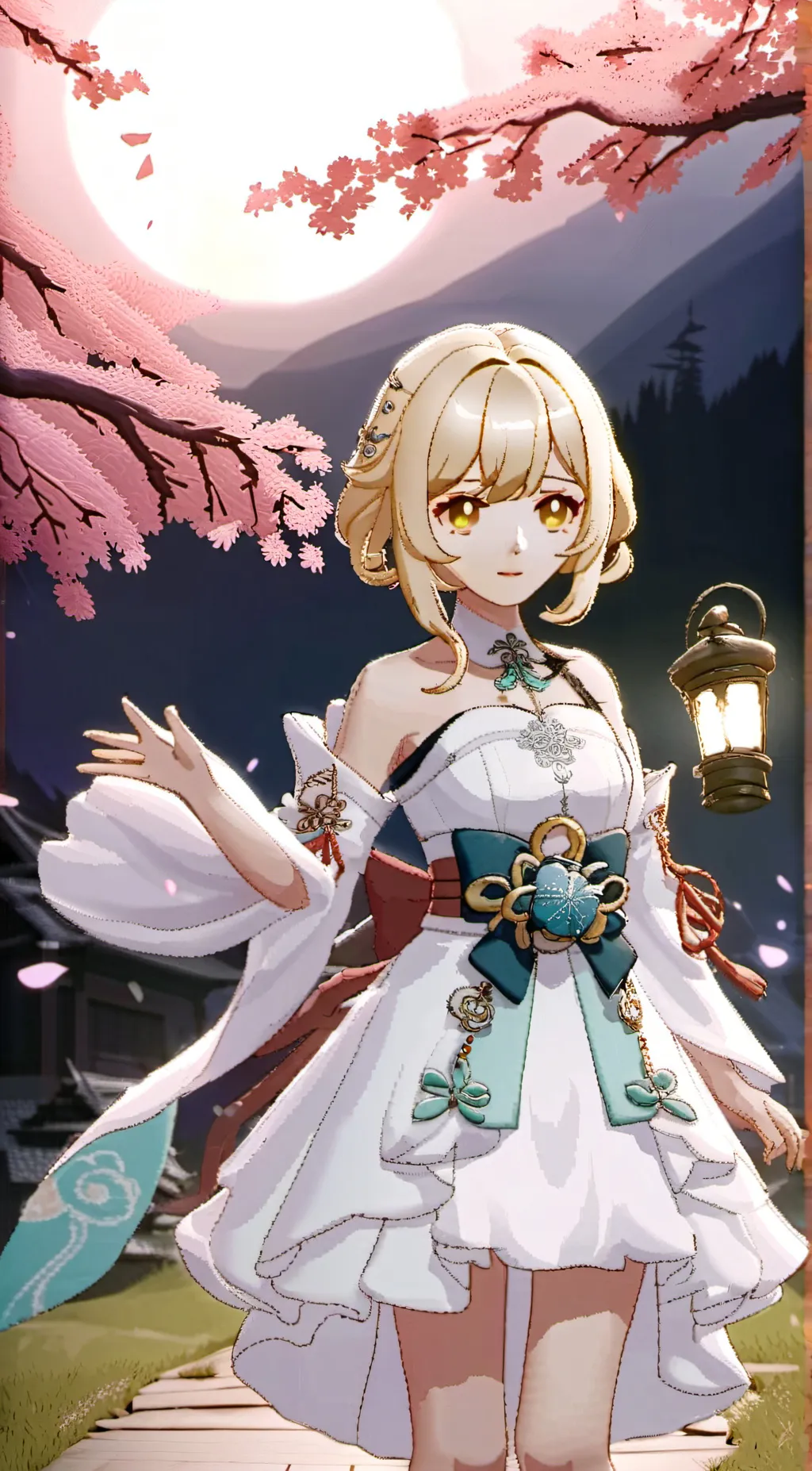 ai character: Lumine [Genshin] background