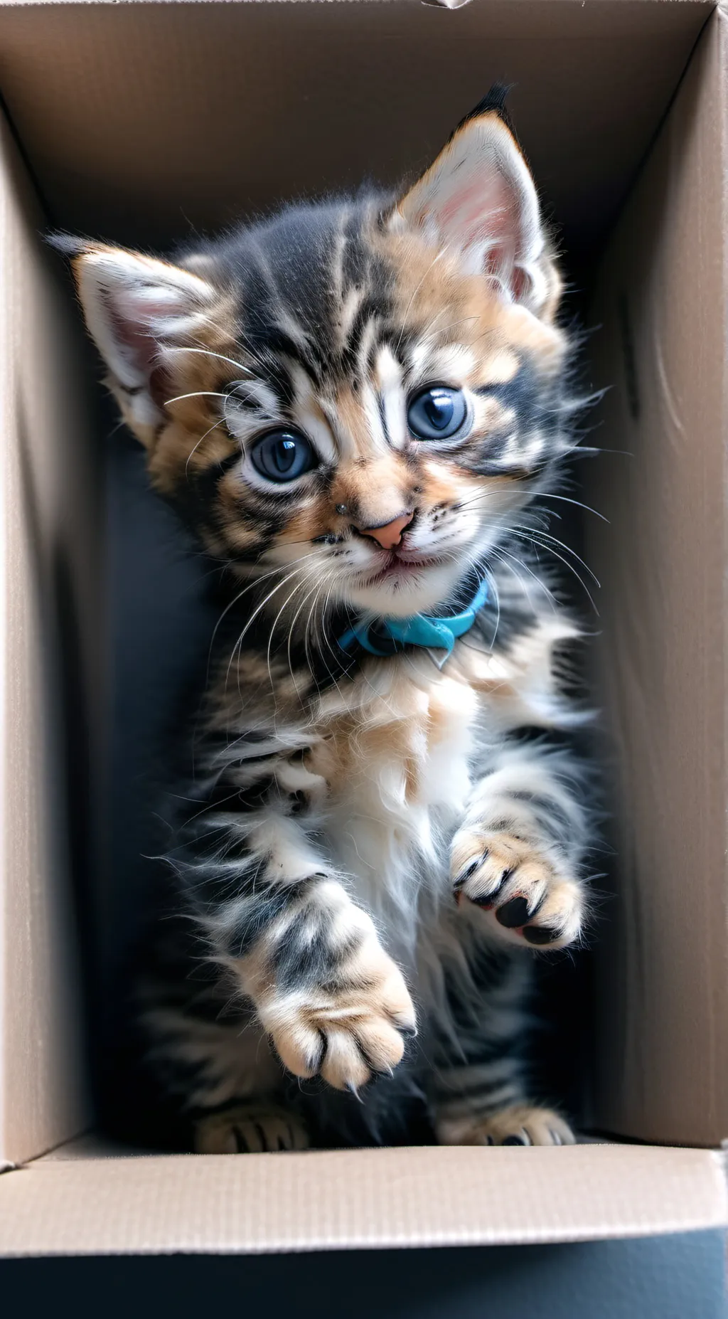 ai character: homeless kitten background