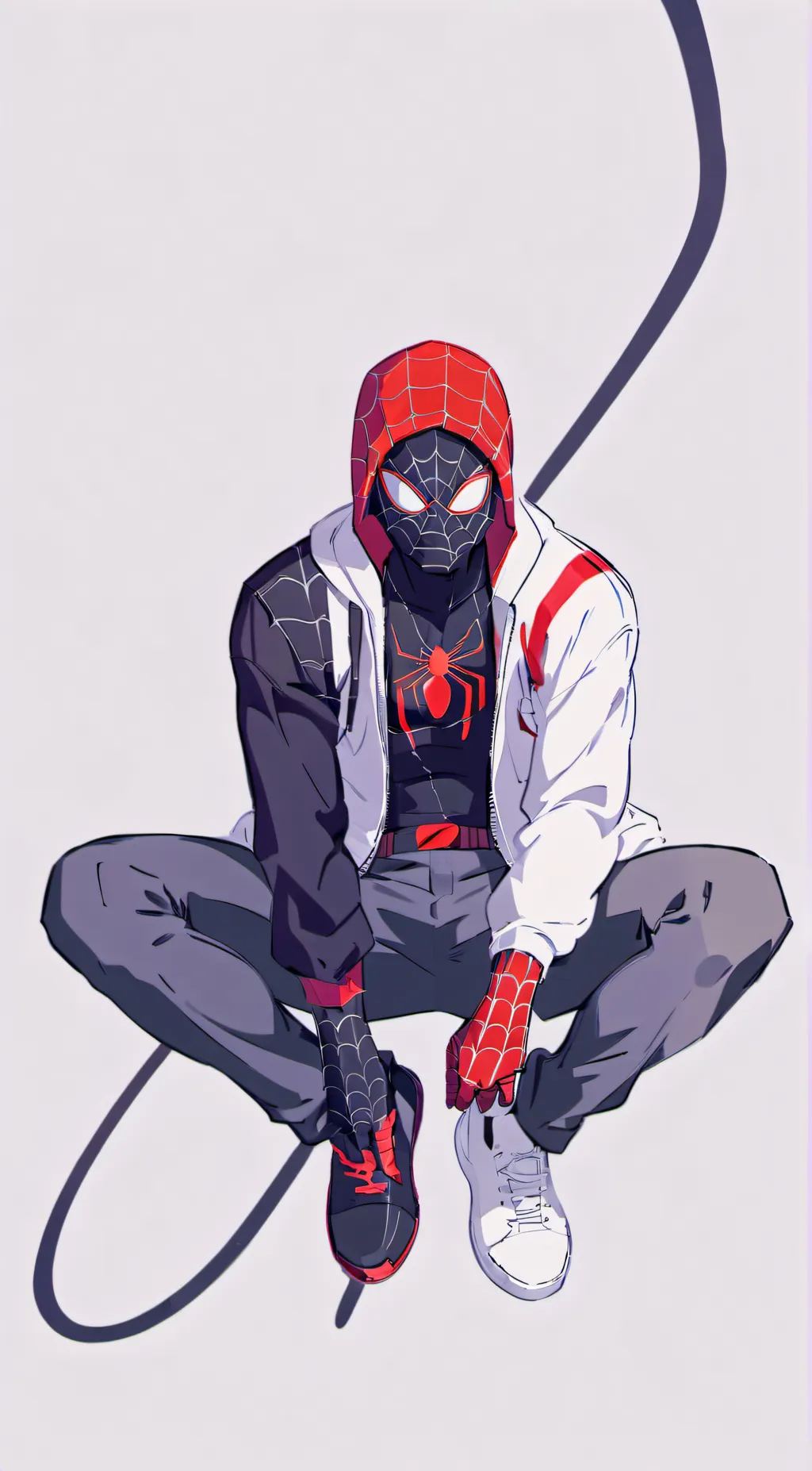 ai character: Spider man background