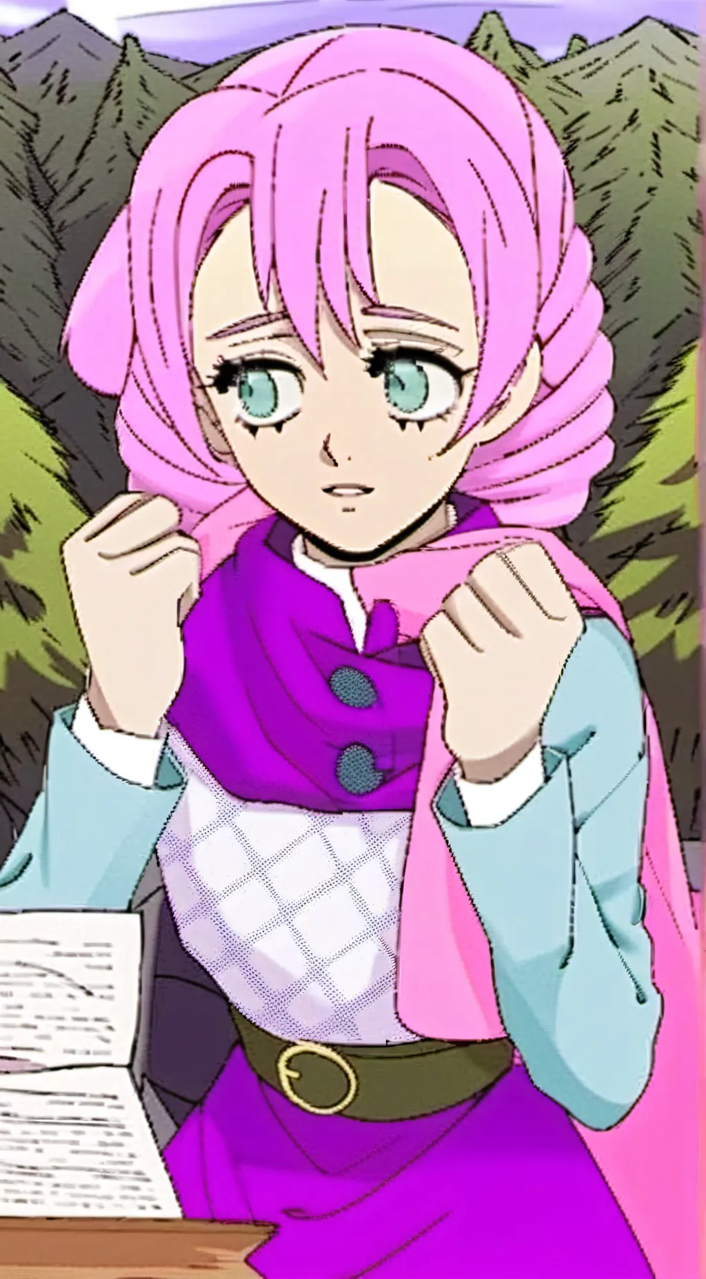 ai character: Mitsuri kanroji DS background