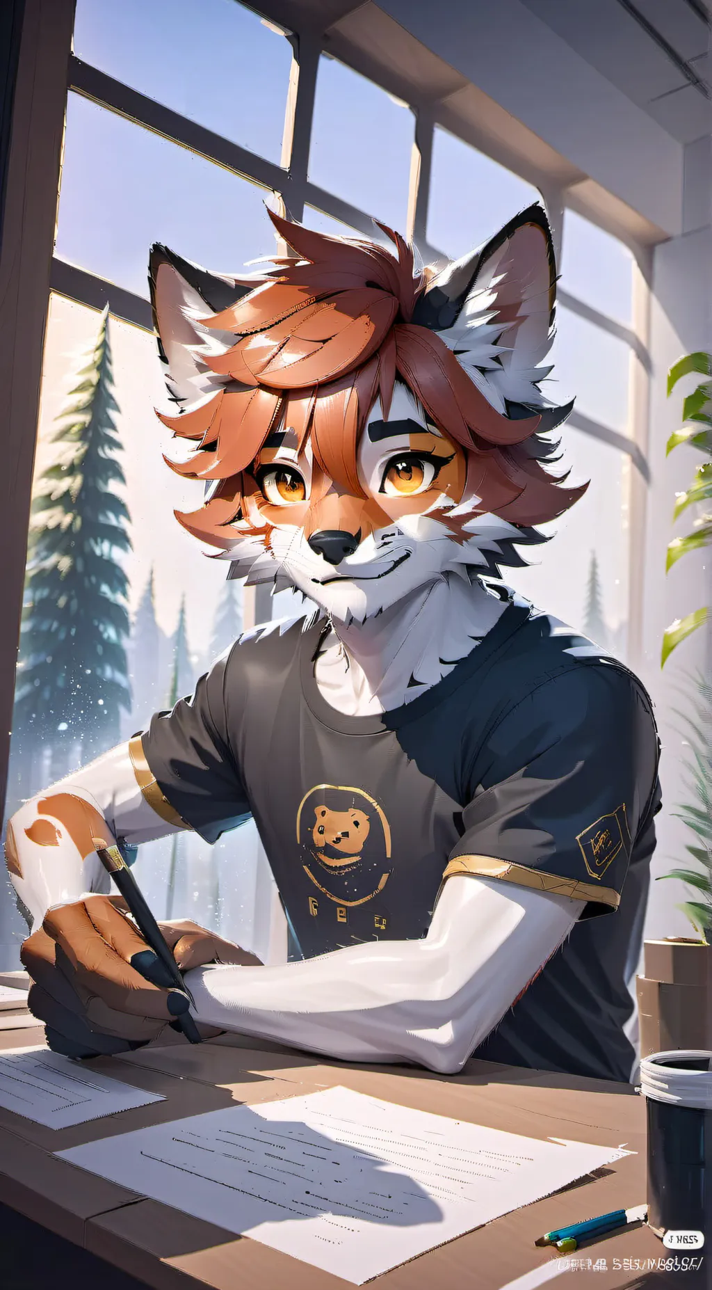 ai character: Leo background